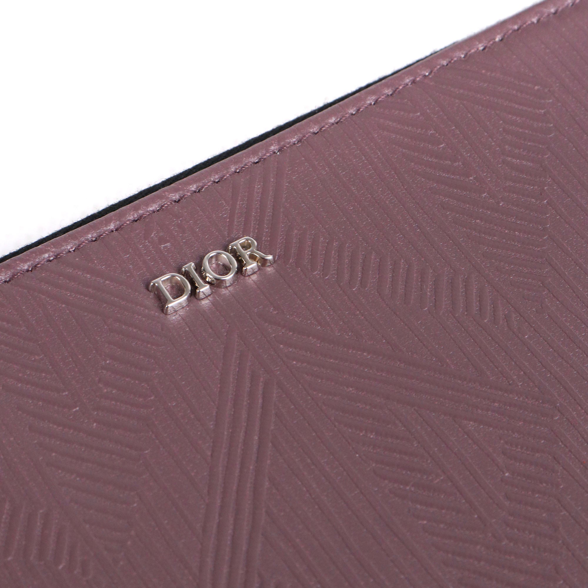 DIOR - Pochette Diamant Dior en toile enduite violette