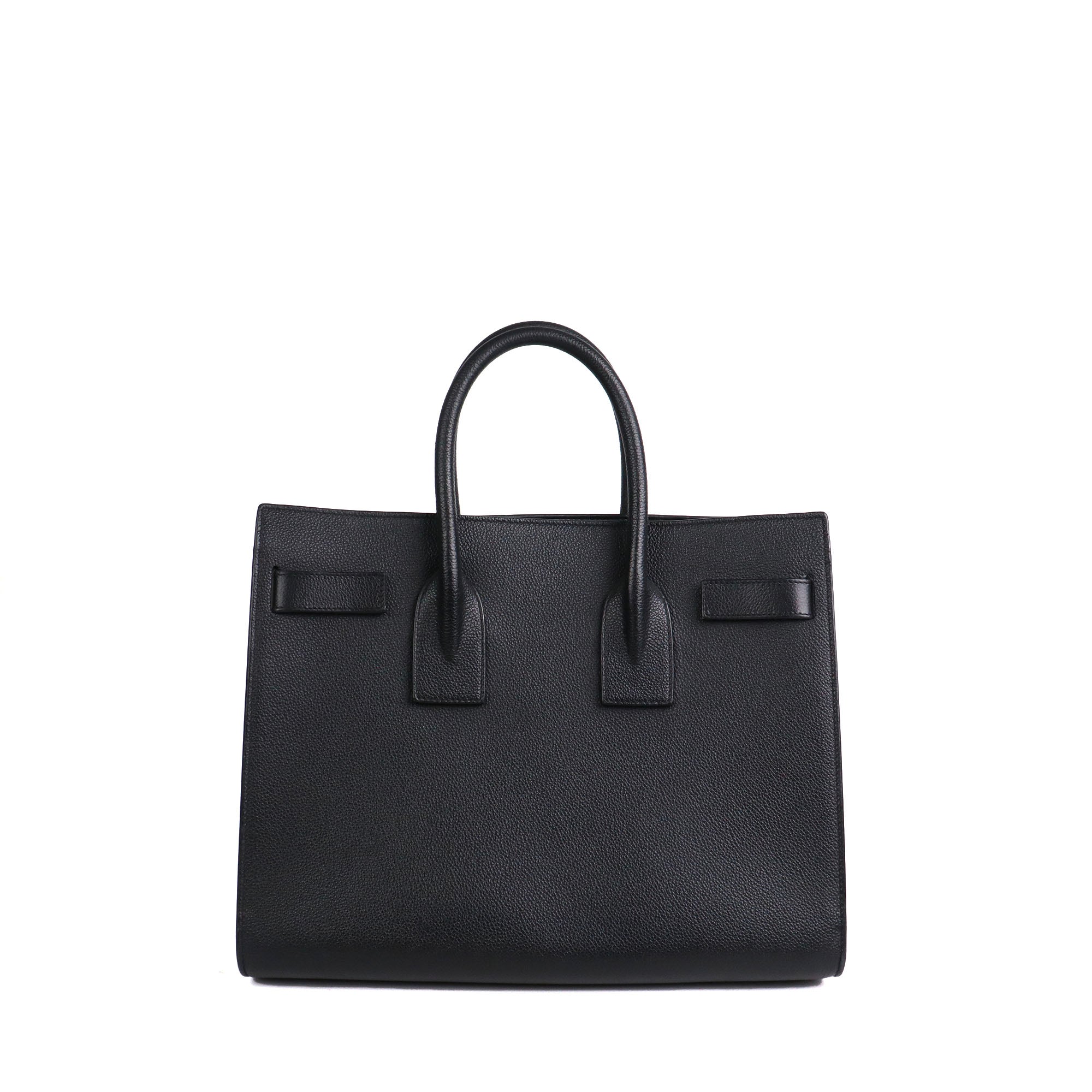 SAINT LAURENT - Nano day bag in gray grained leather