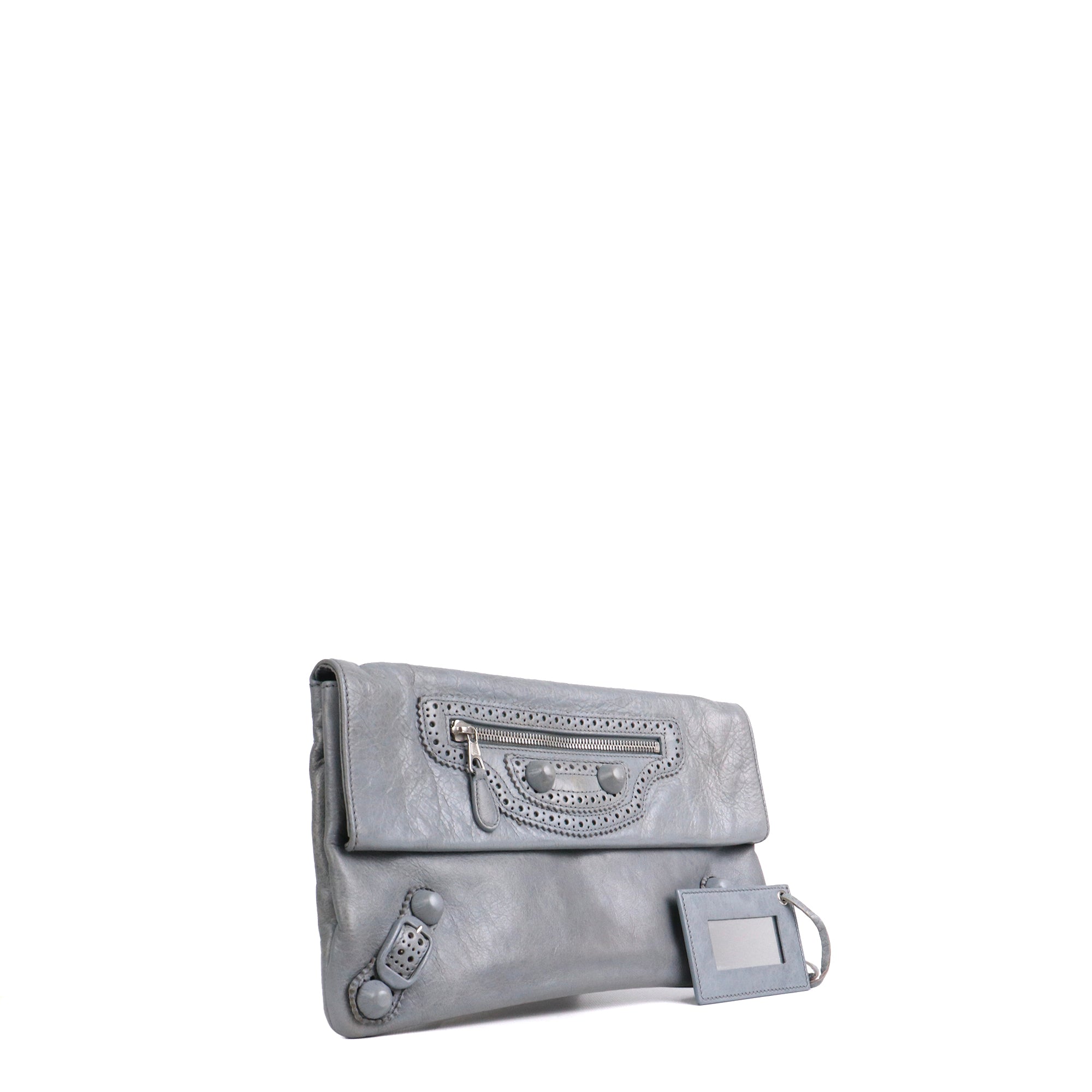 BALENCIAGA - Classic leather clutch