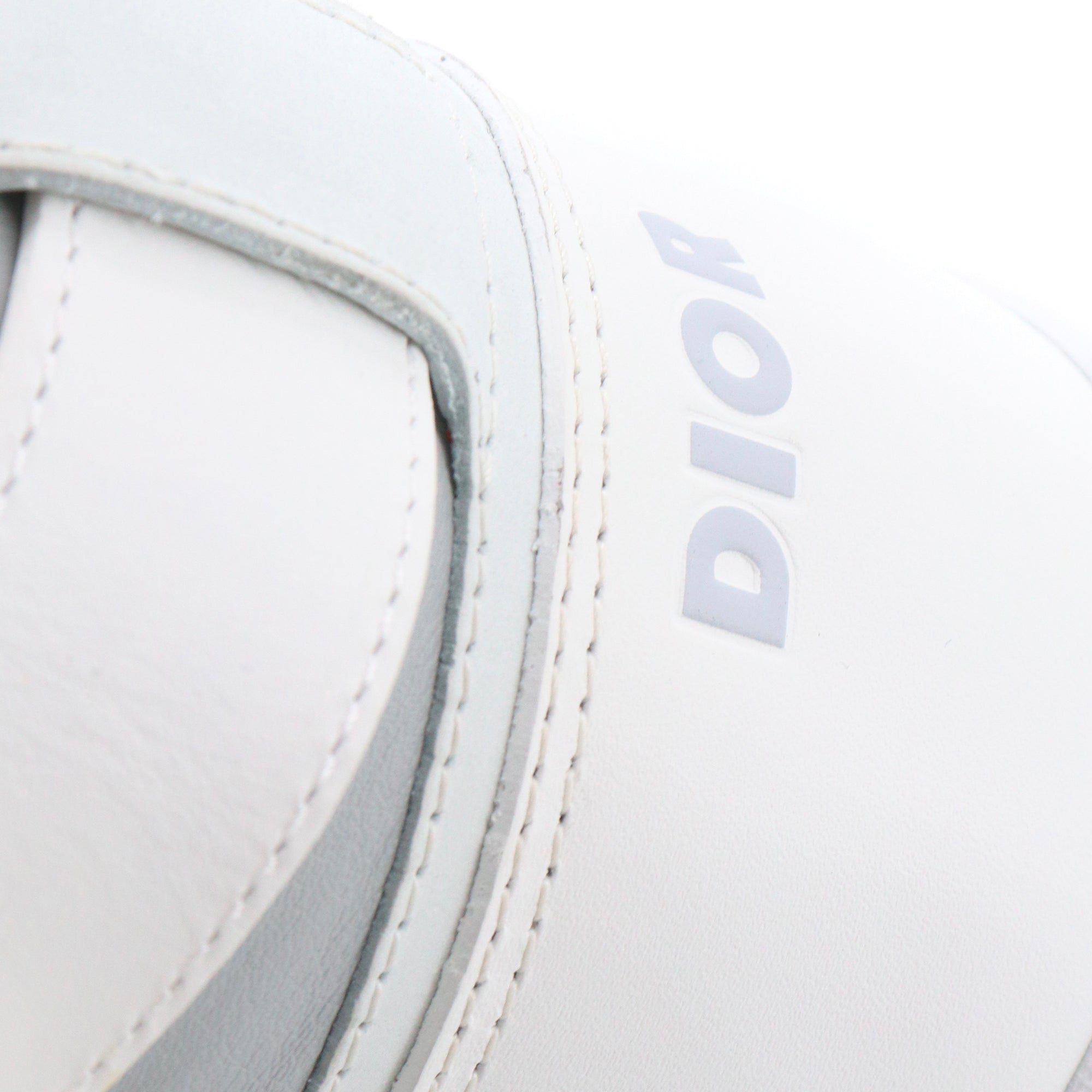 DIOR - Sneakers B27 Mid Dior en cuir blanc et gris (T44)