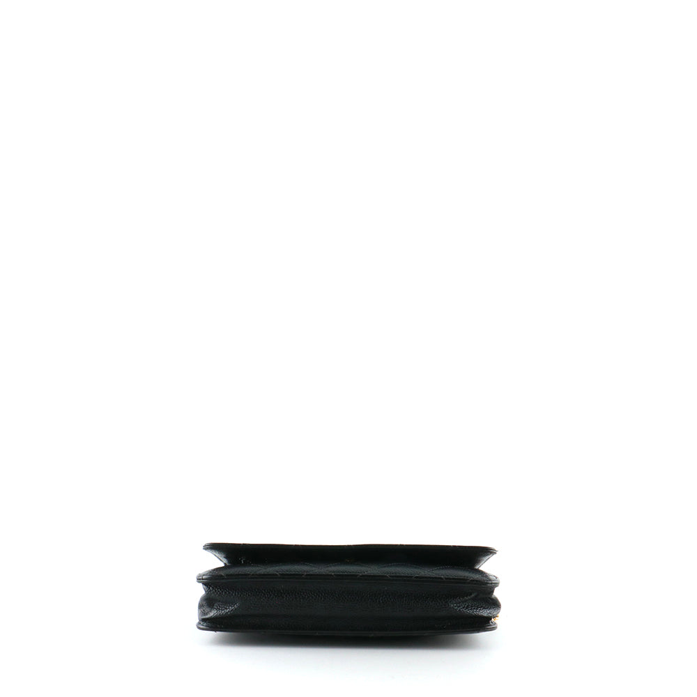 CHANEL - Sac Wallet On Chain Timeless en cuir caviar noir