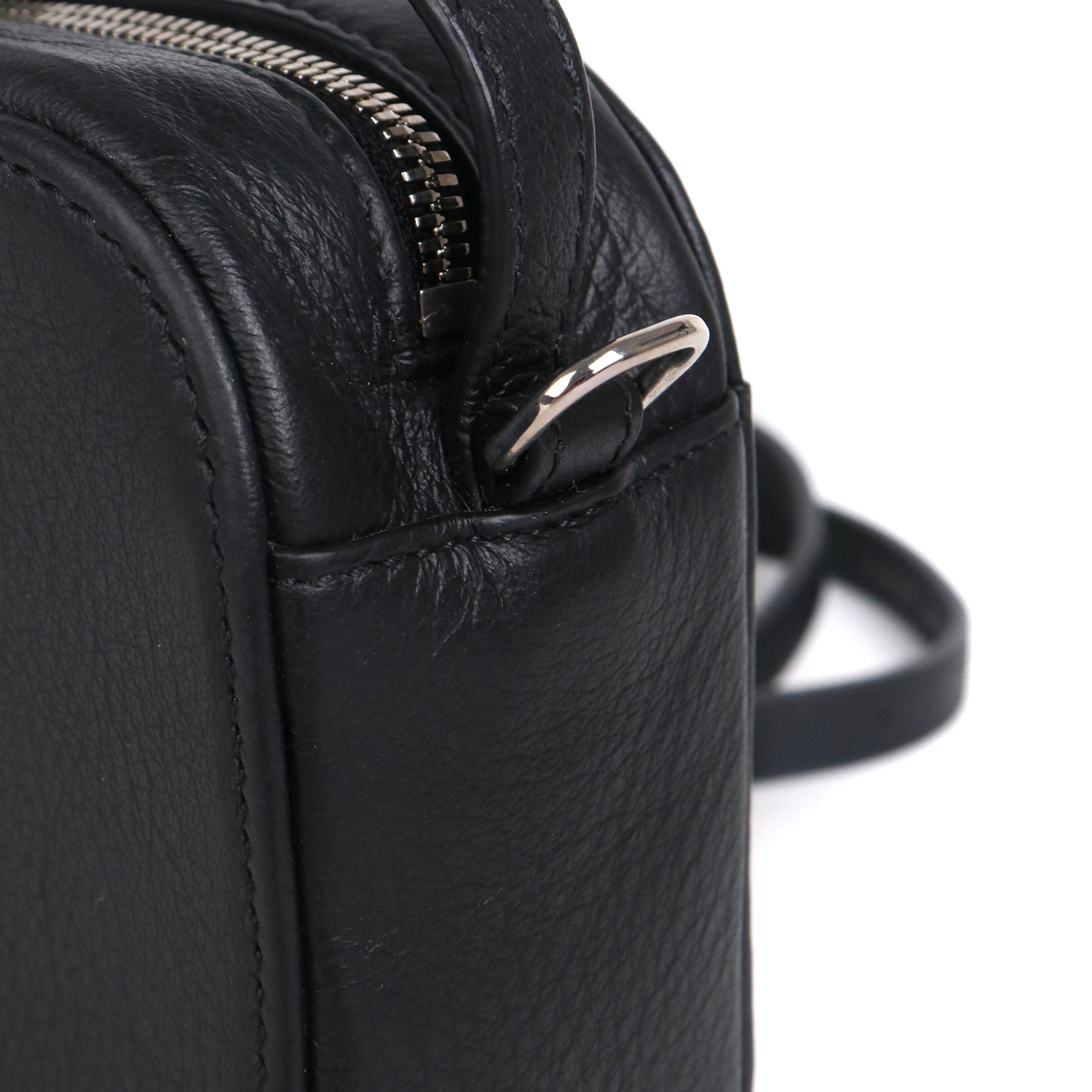 BALENCIAGA - Ville mini shoulder bag in green croc-embossed leather