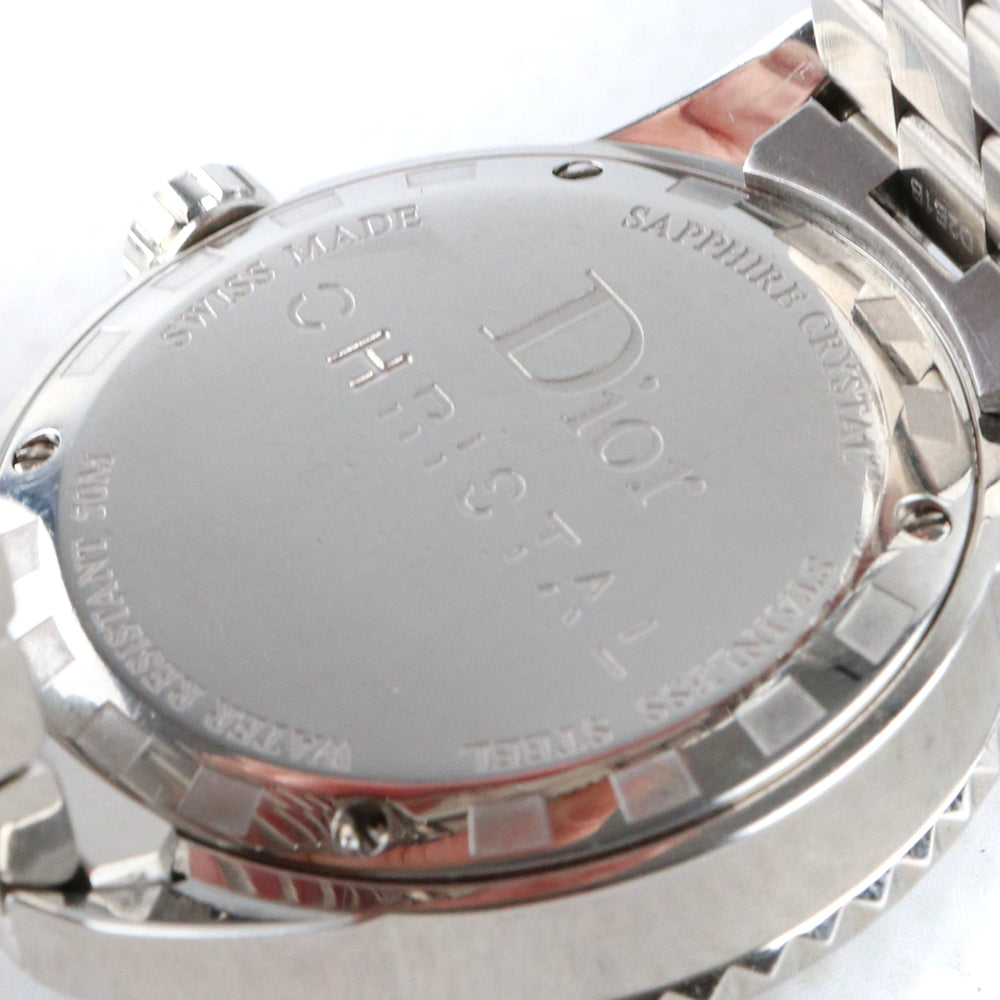 DIOR - Montre Christal en acier et diamants