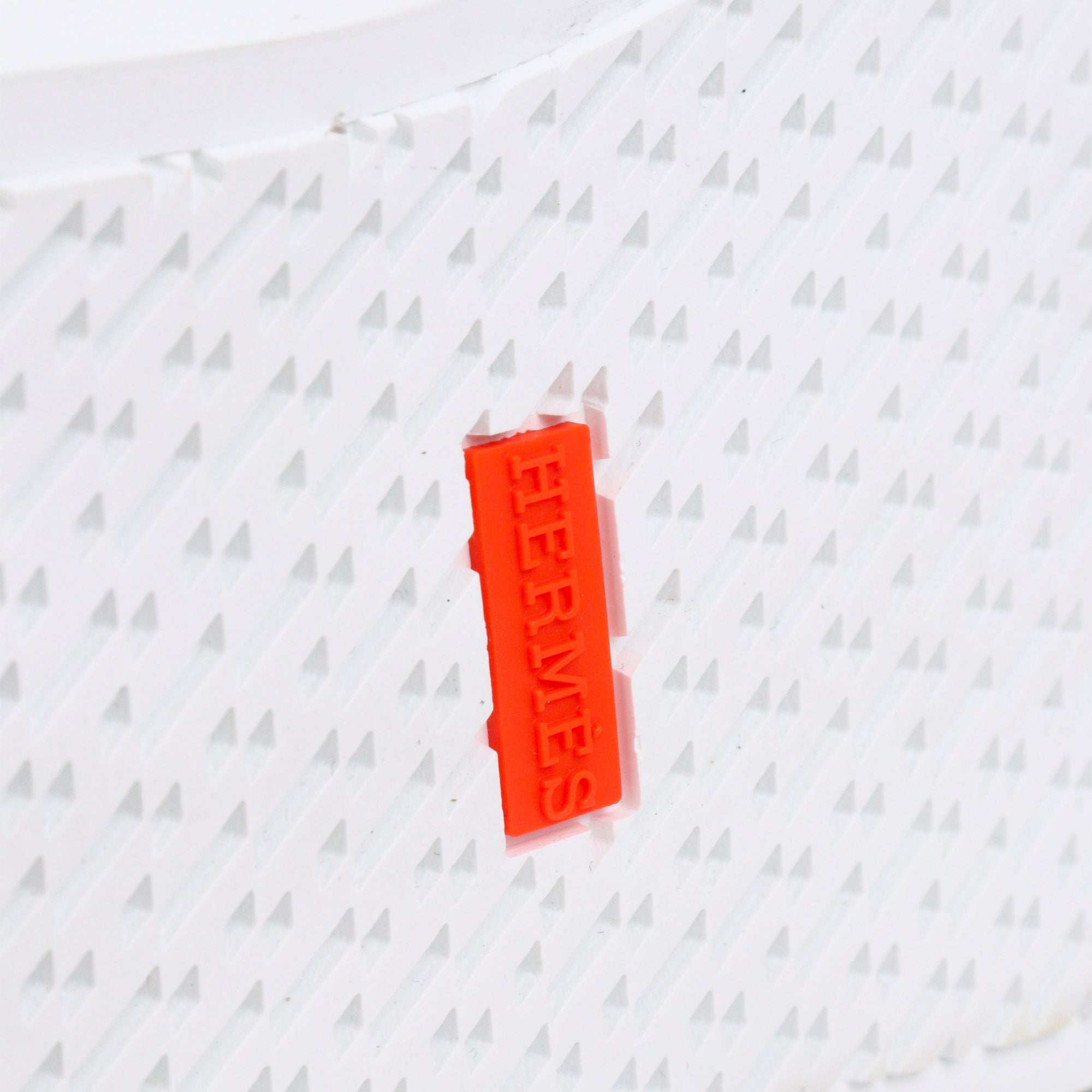HERMÈS - Day sneakers in white leather (T39)