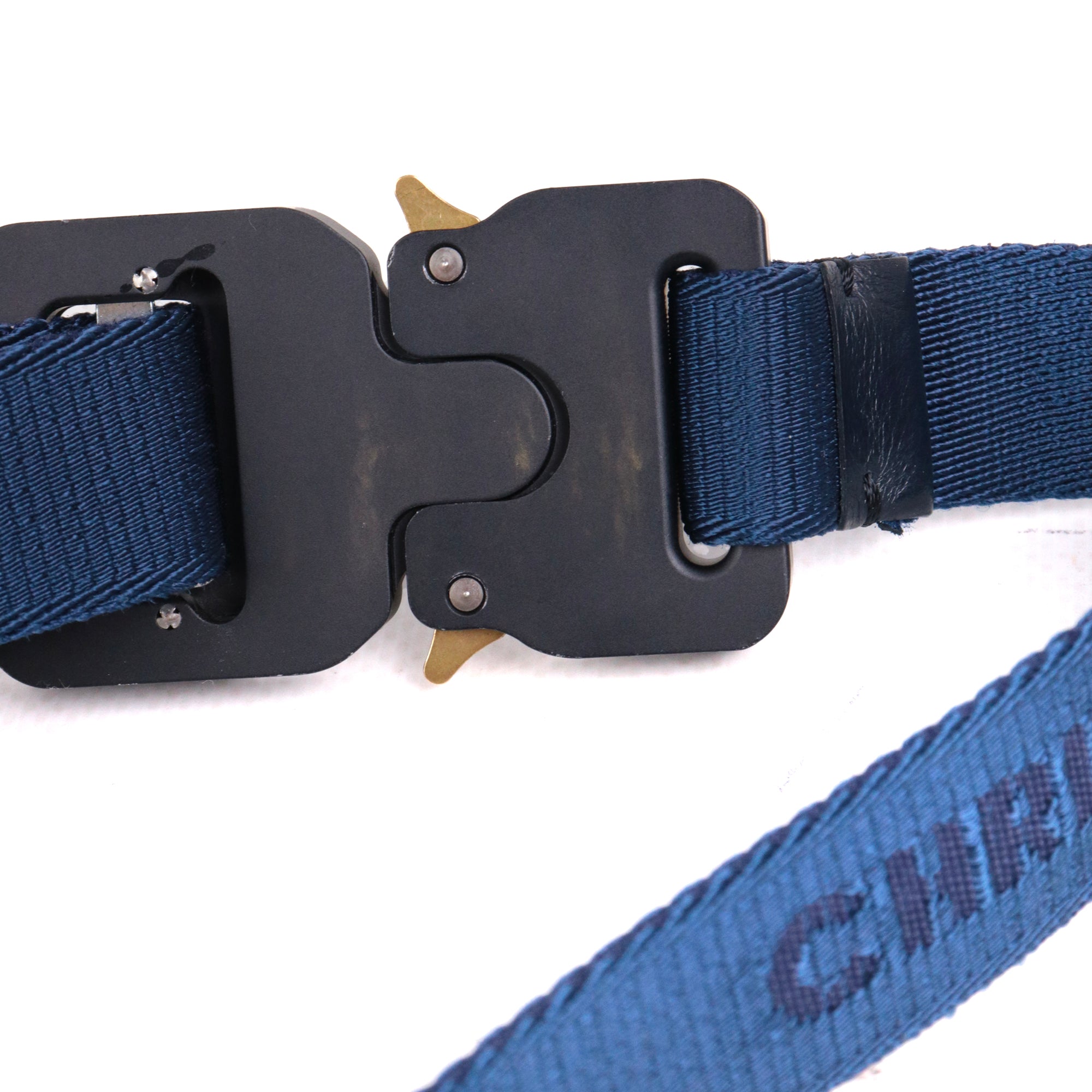 DIOR - Ceinture Saddle Dior en tissu bleu marine