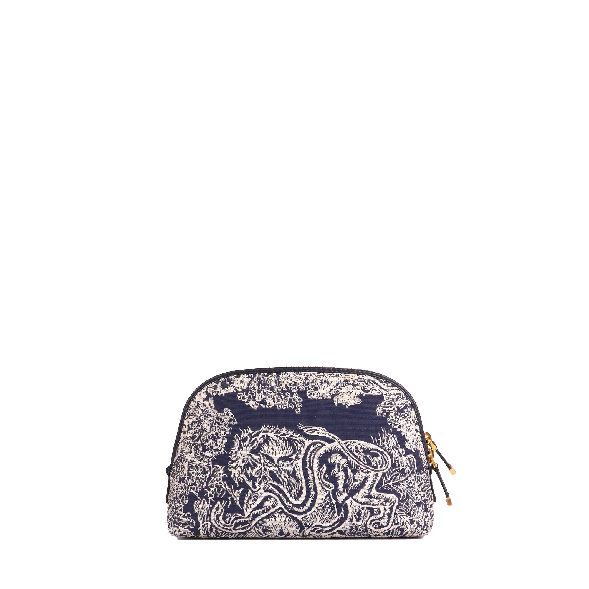 DIOR - Trousse de toilette 30 Montaigne Dior en toile de jouy bleu marine