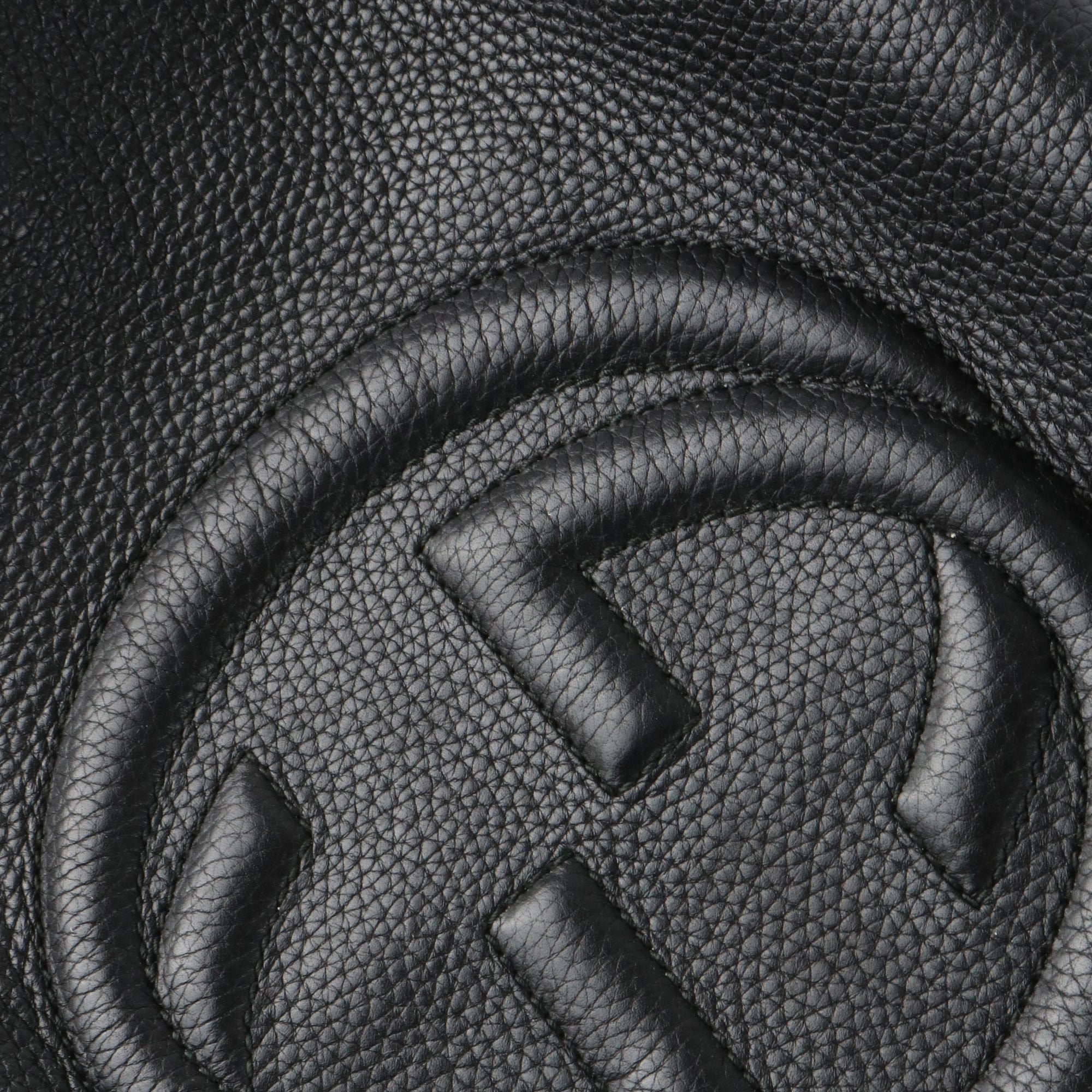 GUCCI - Soho tote bag in black grained leather 