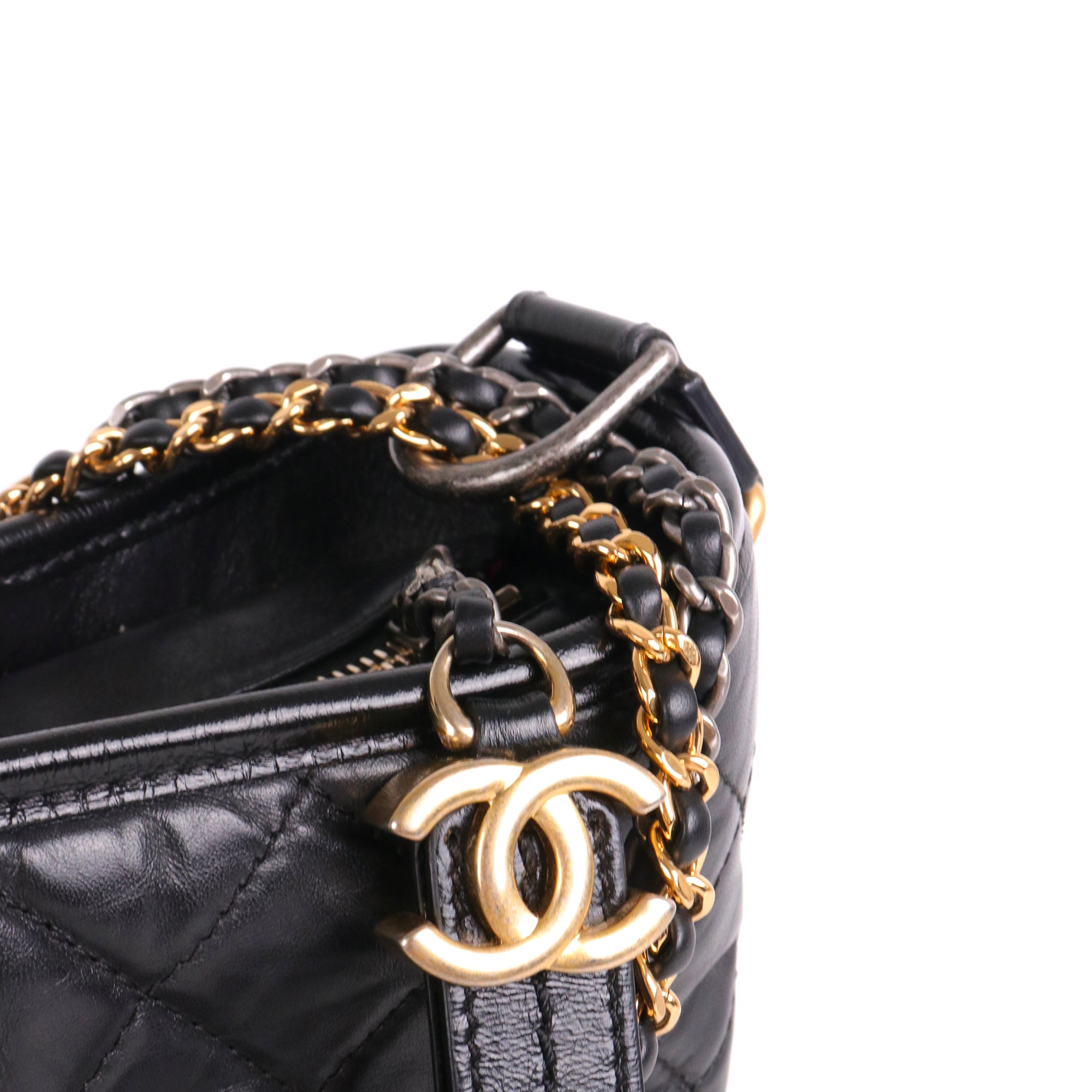 CHANEL - Gabrielle Chanel backpack in navy blue tweed