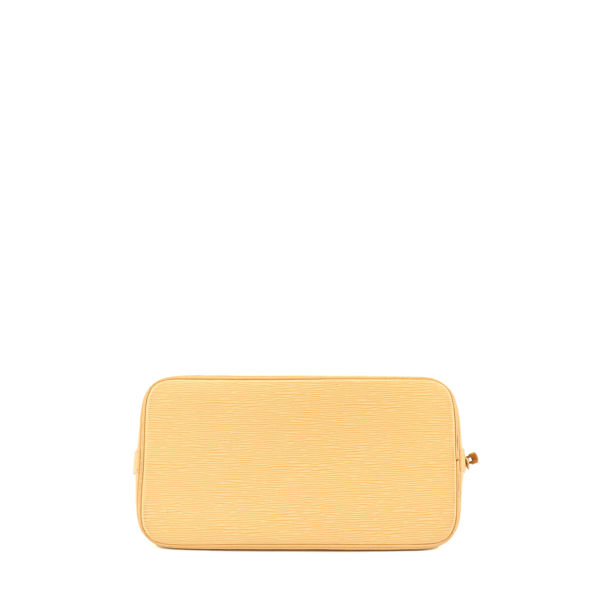 LOUIS VUITTON - Sac à main Alma PM Louis Vuitton en cuir épi jaune pastel