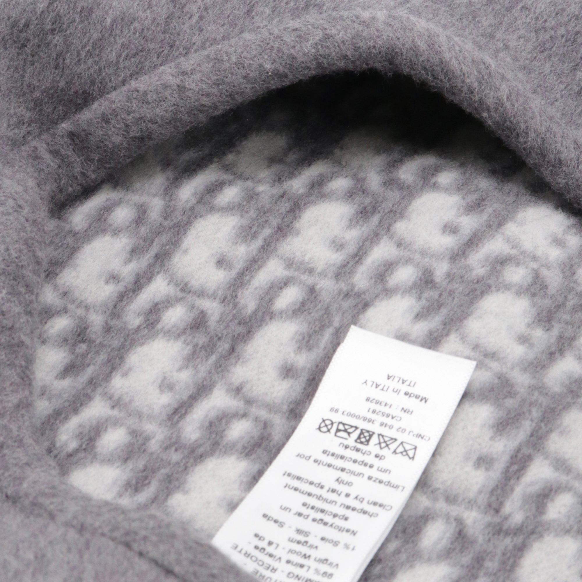 DIOR - Beret Chic Dior en laine grise