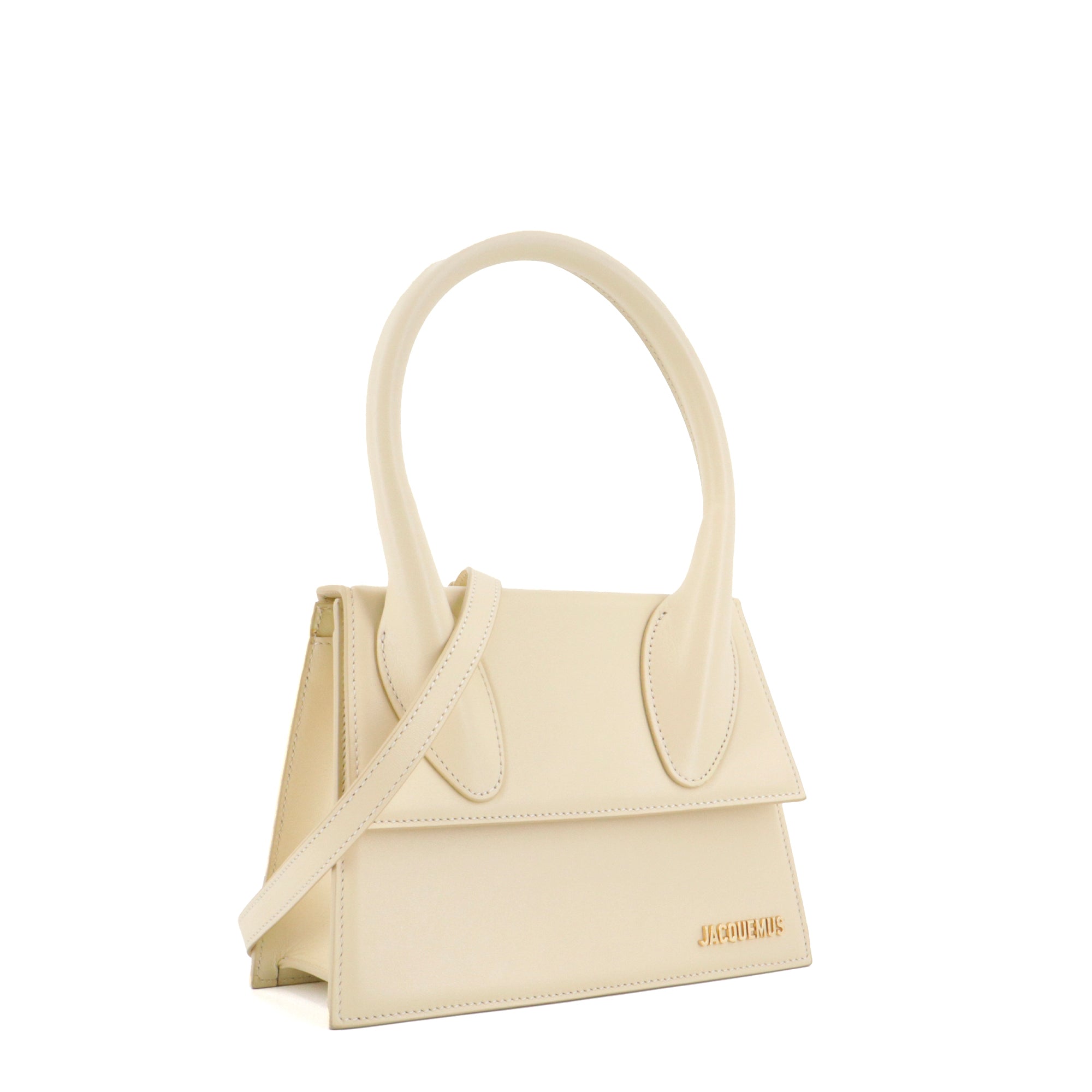 JACQUEMUS - Medium Chiquito shoulder bag in yellow leather