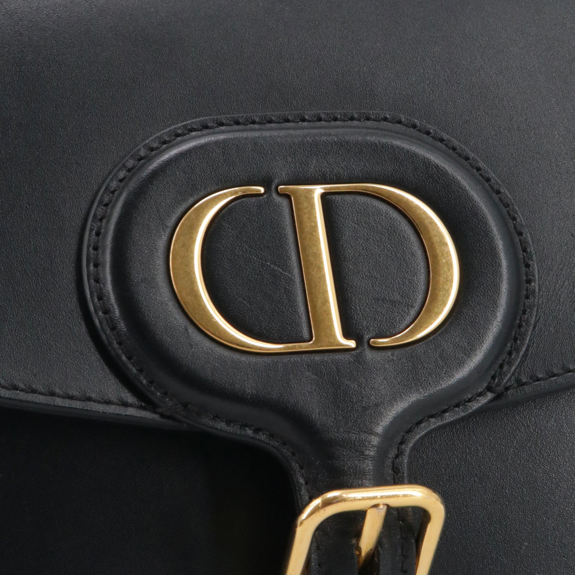 DIOR - Sac à bandoulière Bobby Dior en cuir noir