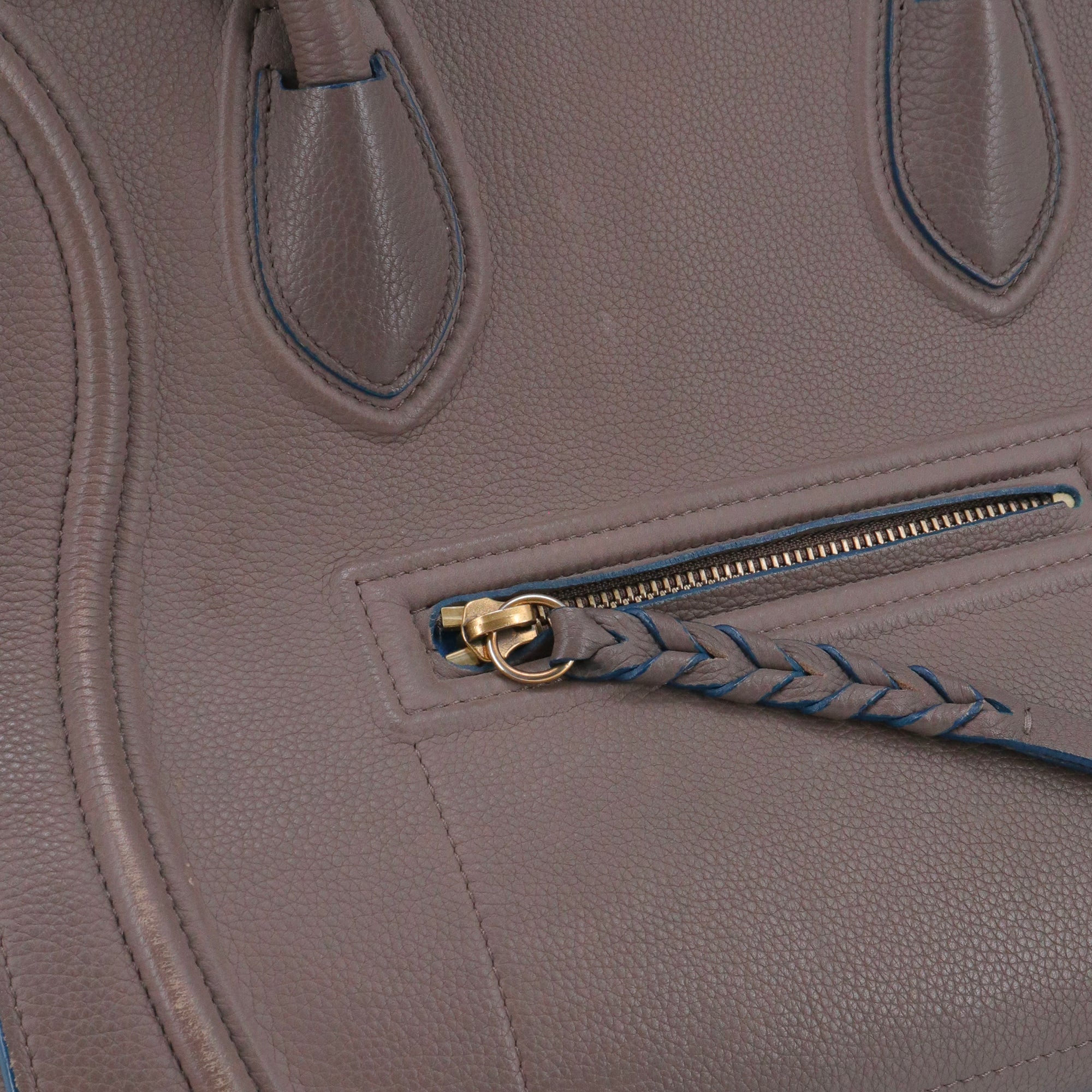 CELINE - Celine Luggage handbag in taupe grained leather