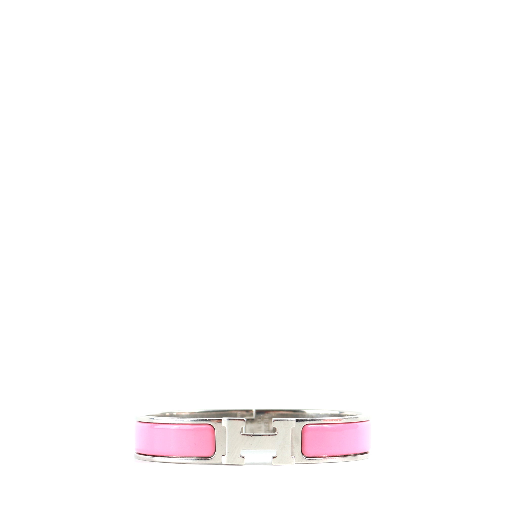 HERMÈS - Pink Clic H bracelet