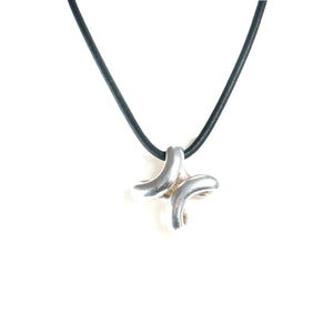 HERMÈS - Lima necklace in silver (3 cords provided)
