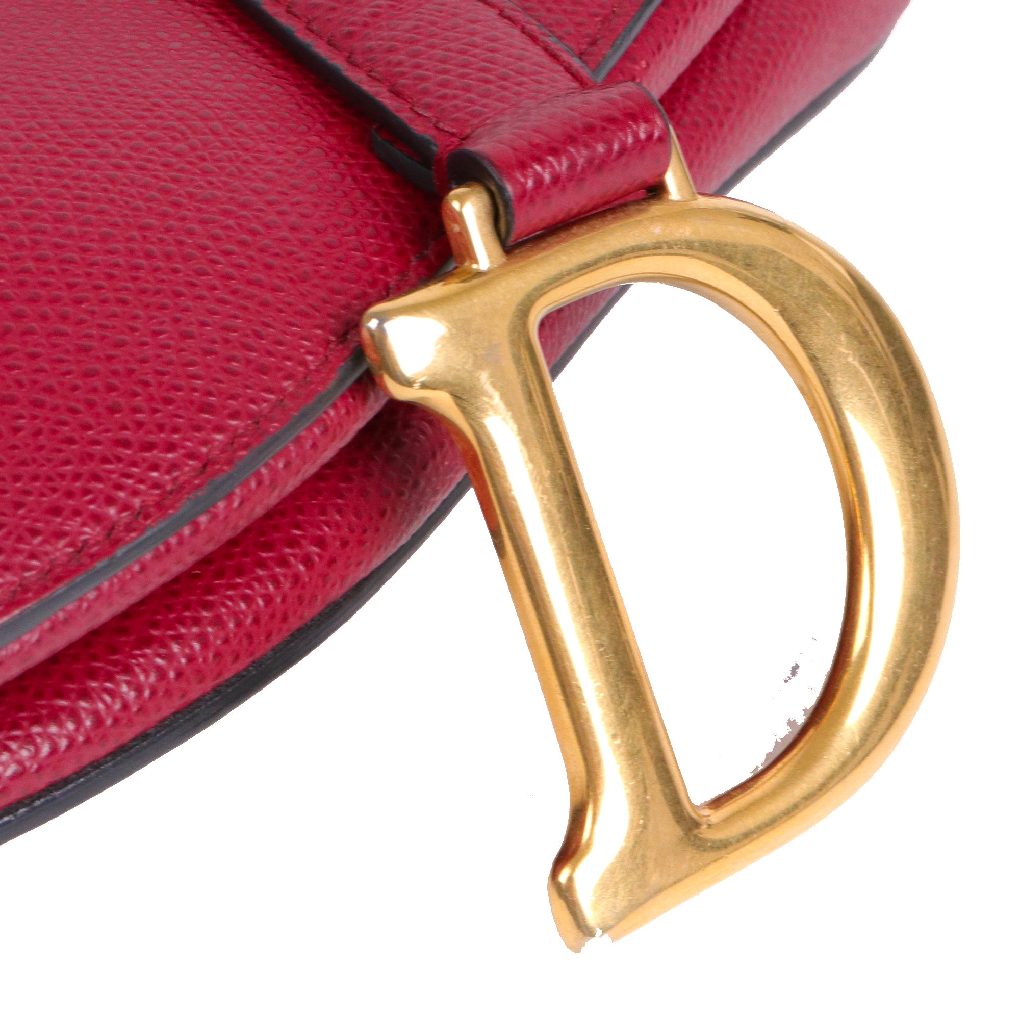 DIOR - Roller shoulder bag in navy blue grained leather