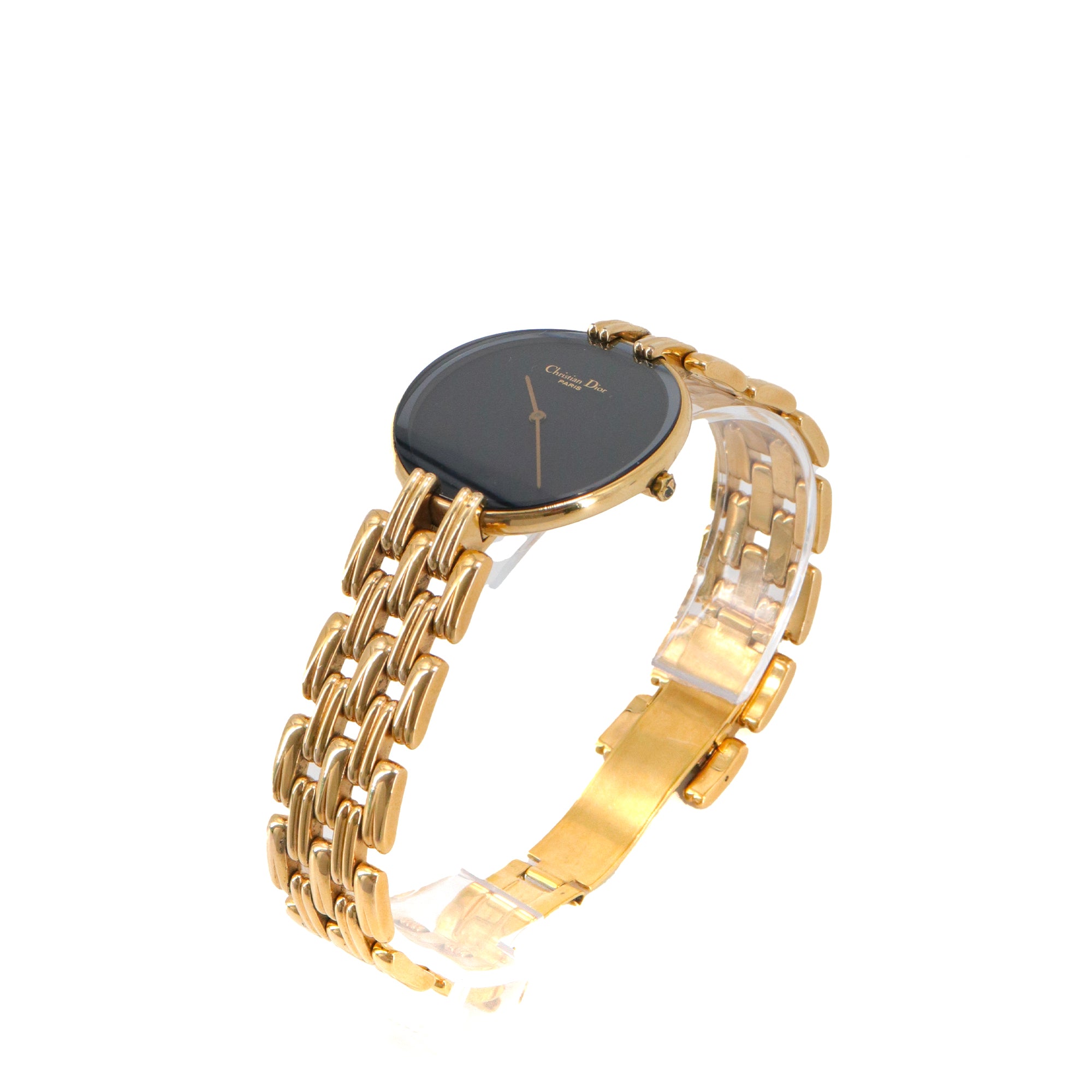 DIOR - Bagheera Dior watch in gold plate