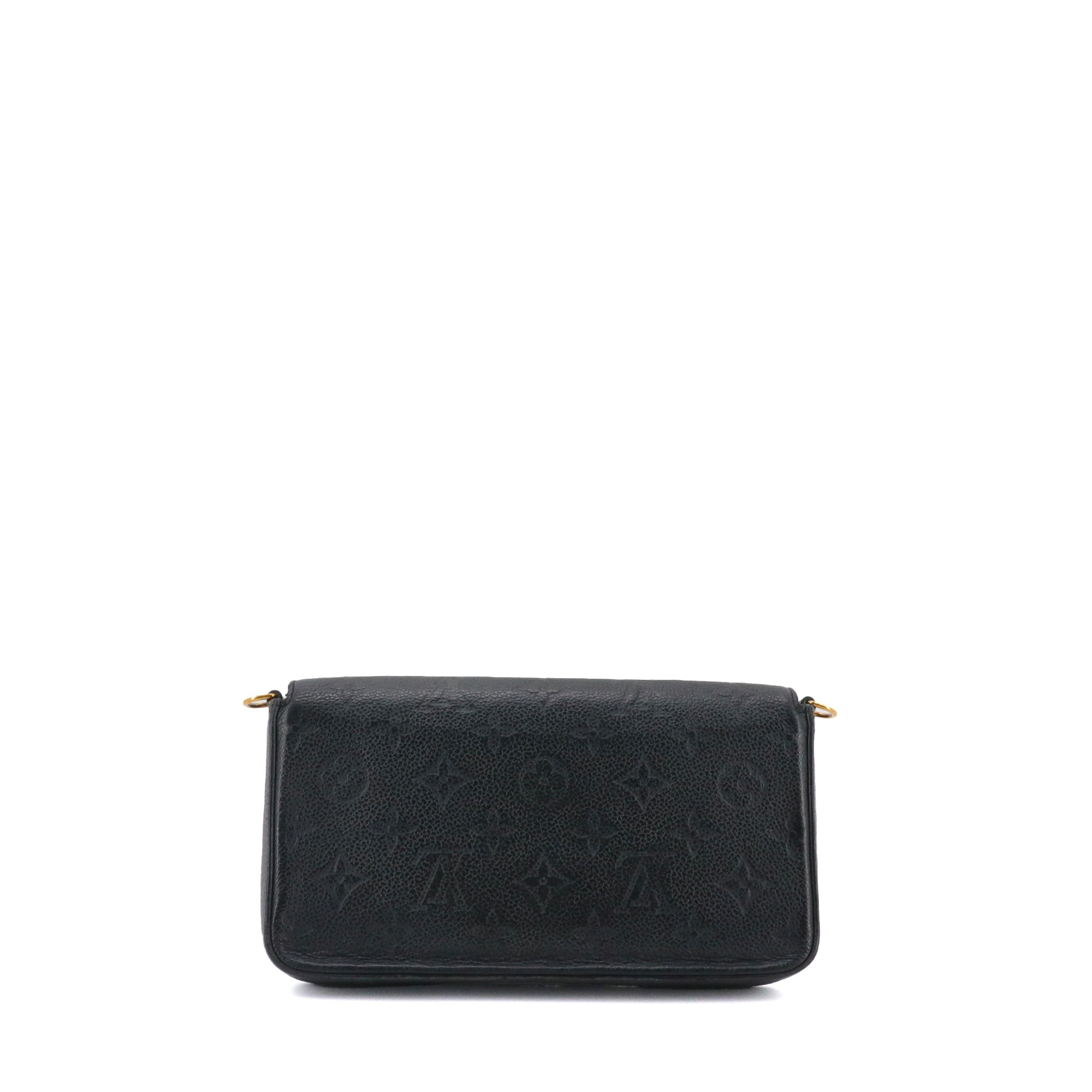LOUIS VUITTON - Louis Vuitton Felicie pouch in black empreinte leather