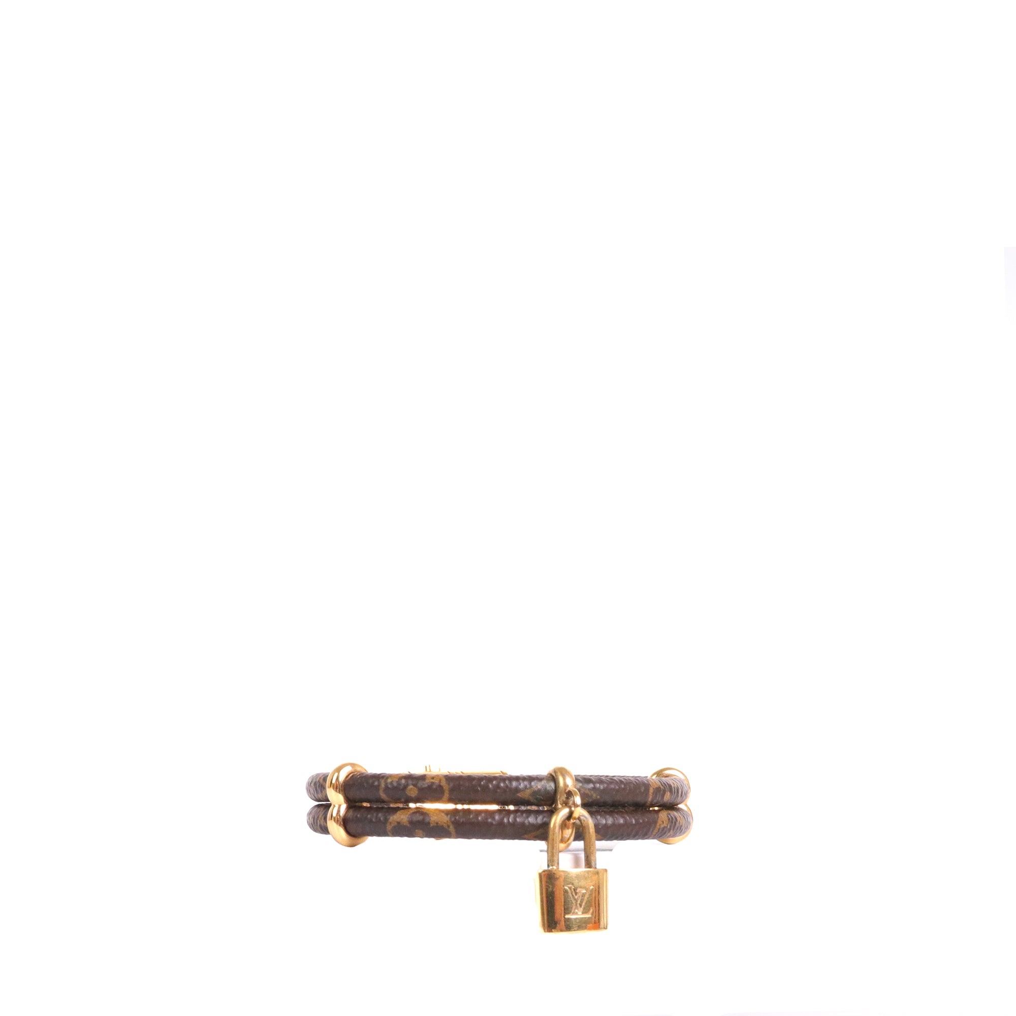 LOUIS VUITTON - Essential V bracelet in monogram canvas (T17)
