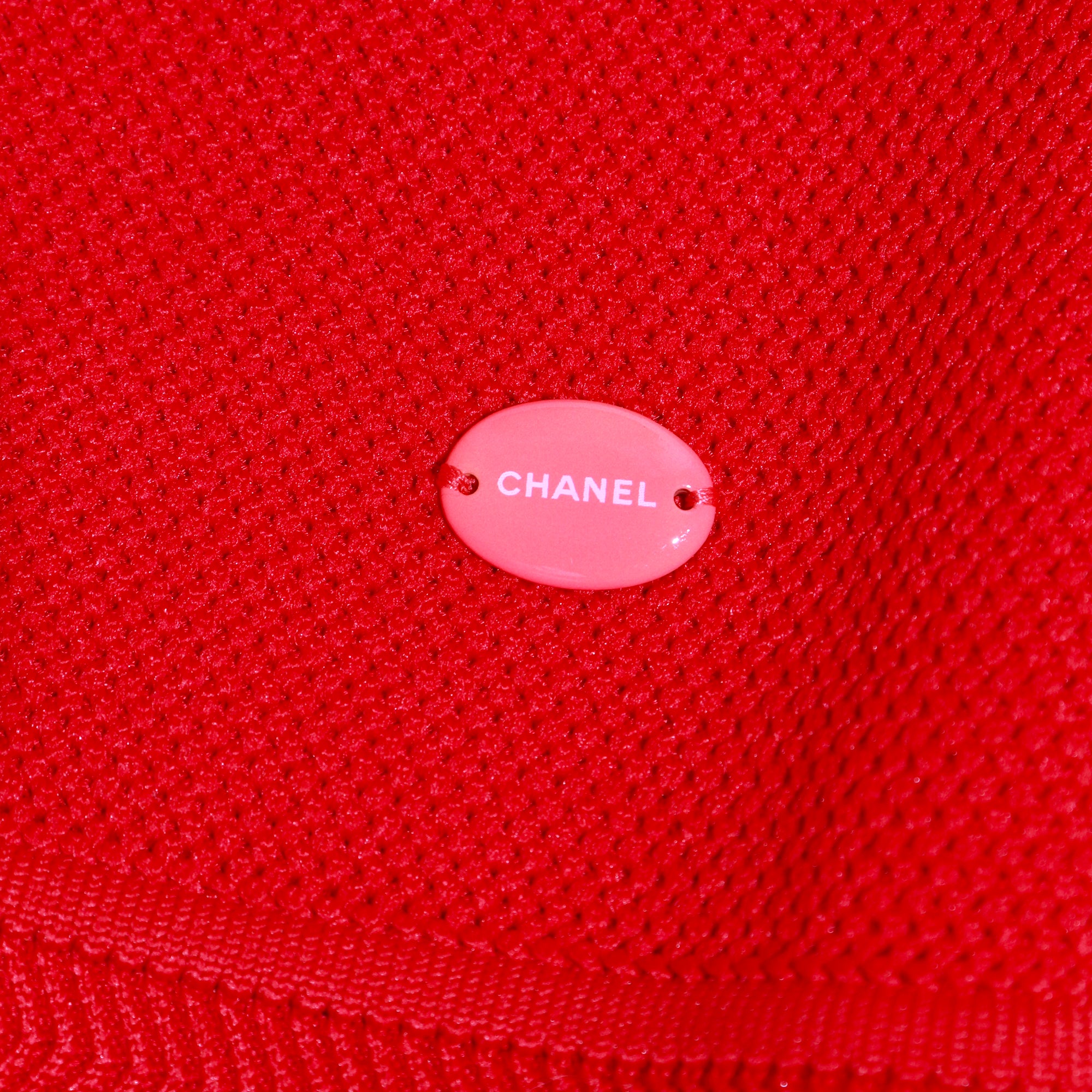 CHANEL - Red cotton tank top (T40)