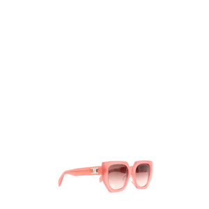 CELINE - Lunettes de soleil Triomphe Celine en plastique rose pâle