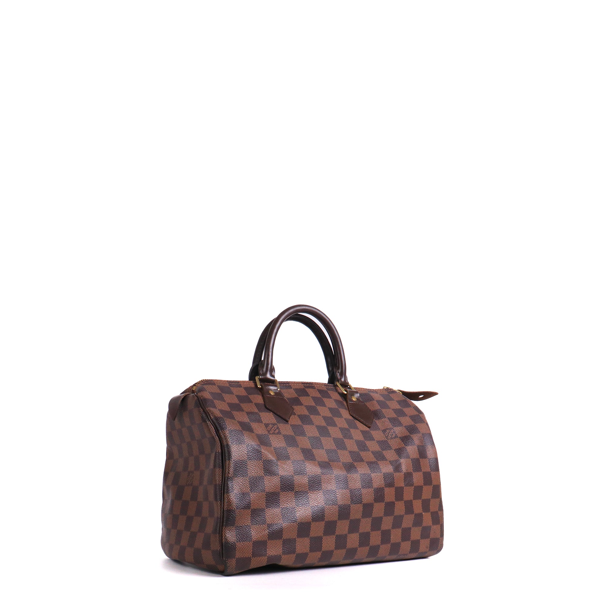 LOUIS VUITTON - Louis Vuitton Speedy 35 shoulder bag in Damier Ébène canvas