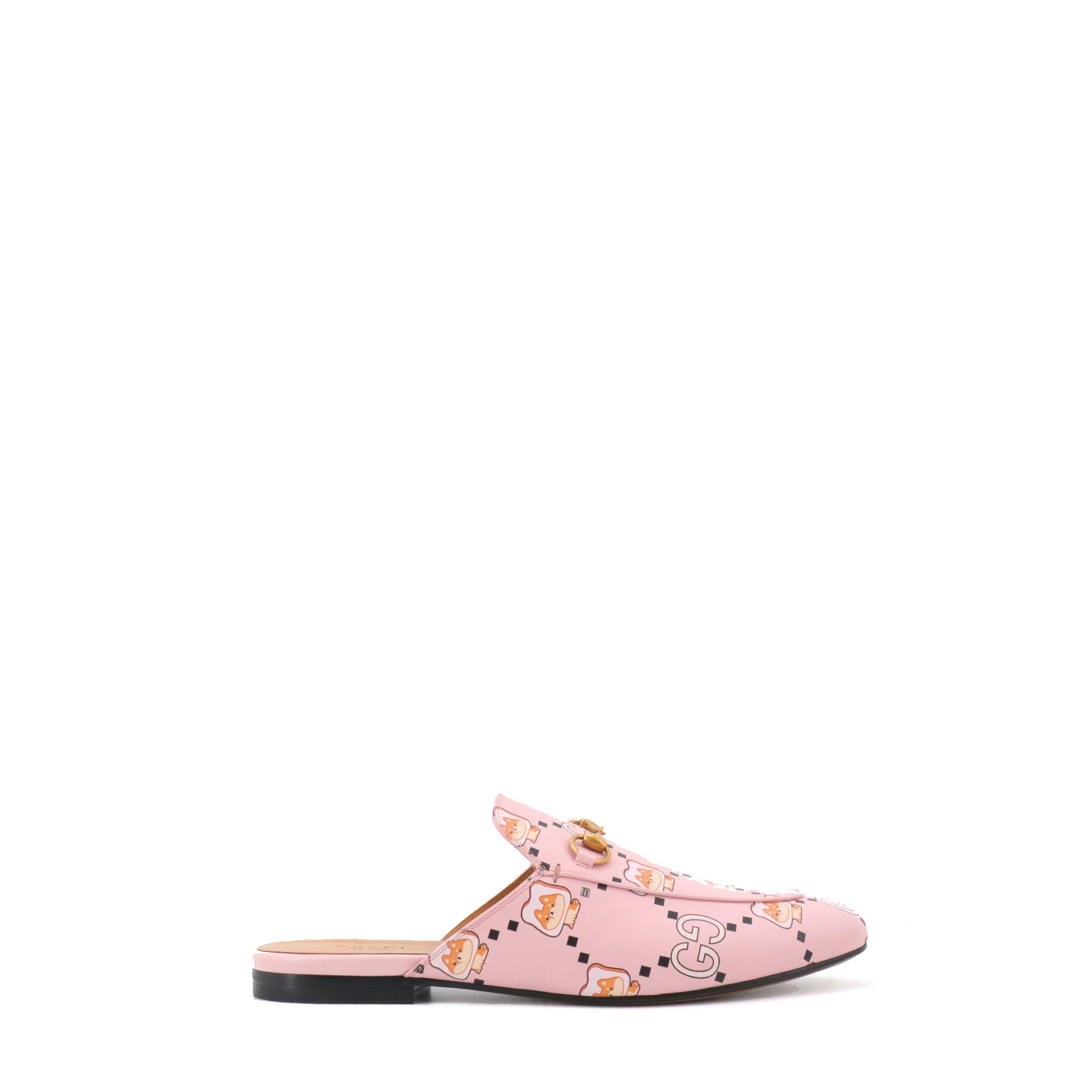GUCCI - Princetown Kawaii x Pikarar Gucci mules in pink leather (T40.5)