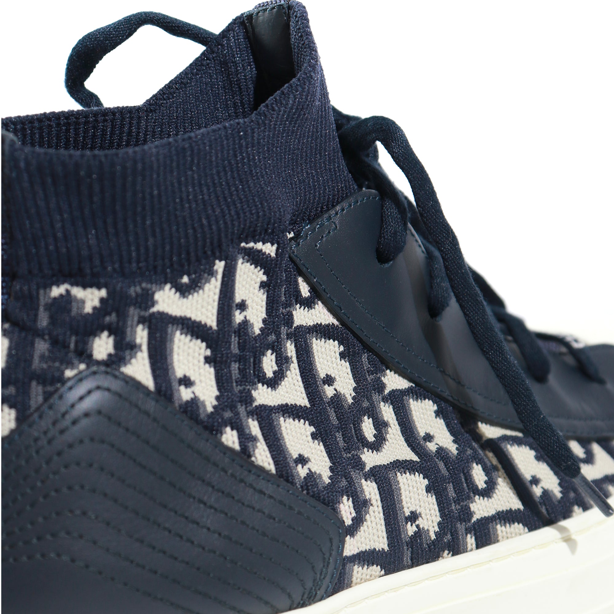 DIOR - Walk'N'Dior high-top sneakers in oblique Dior canvas (T40)