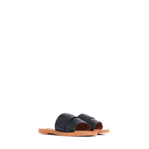 CHLOÉ - Sandales Woody Chloé en cuir noir (T38)
