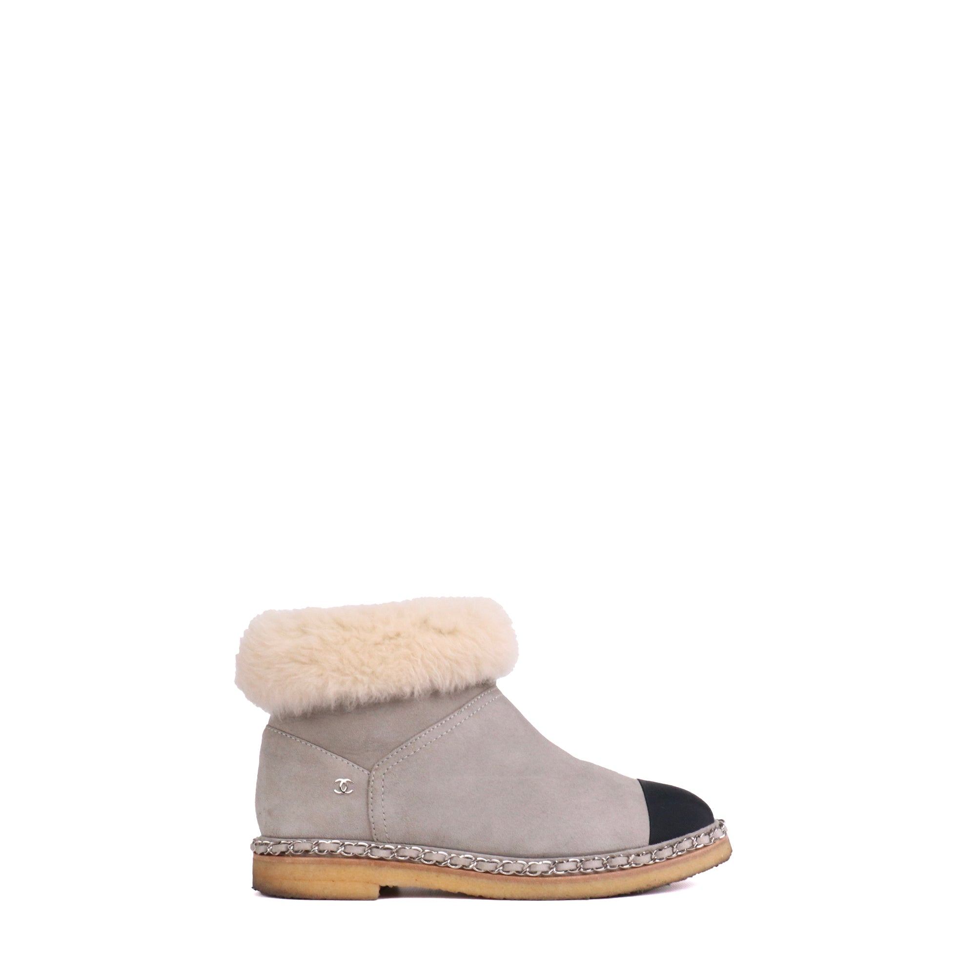PRADA - Perforated brown suede boots (T38.5)