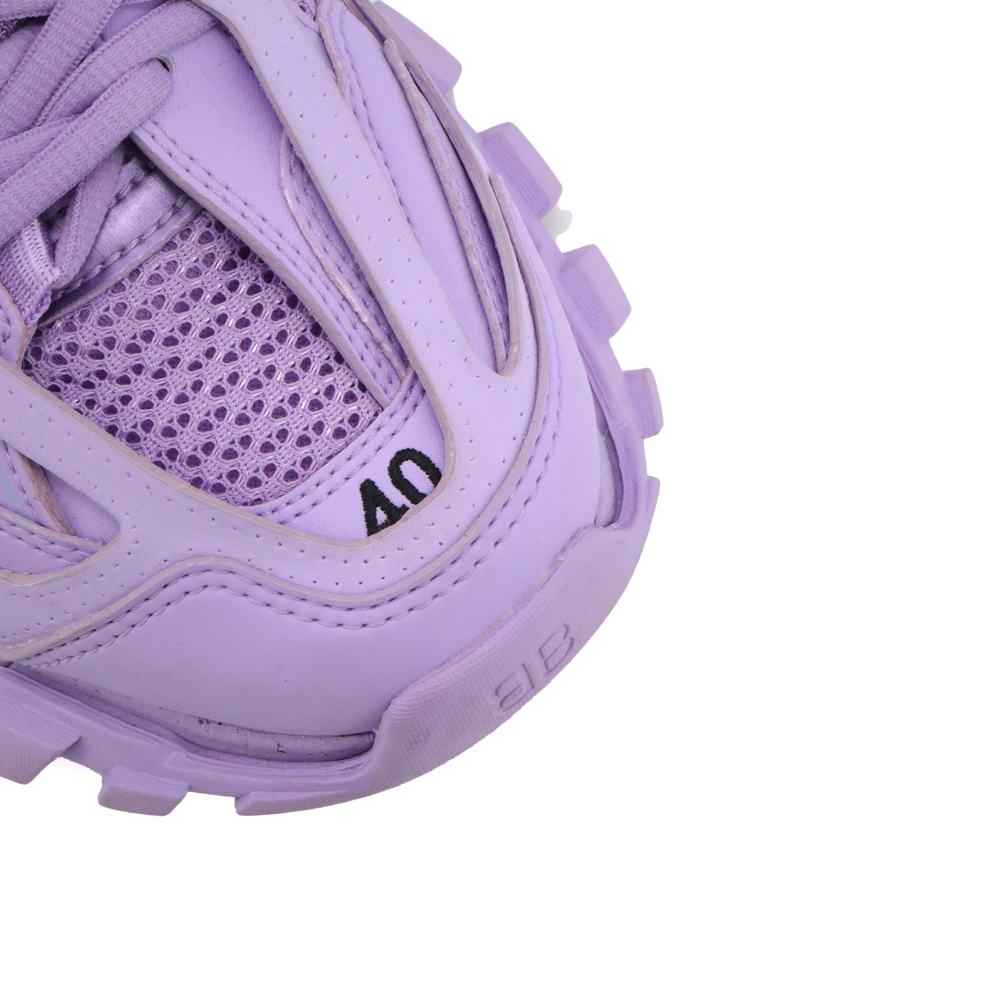 Jahxncho着用 BALENCIAGA tracks 40 パープル BALENCIAGA - Used Balenciaga Track sneakers in purple leather (T40