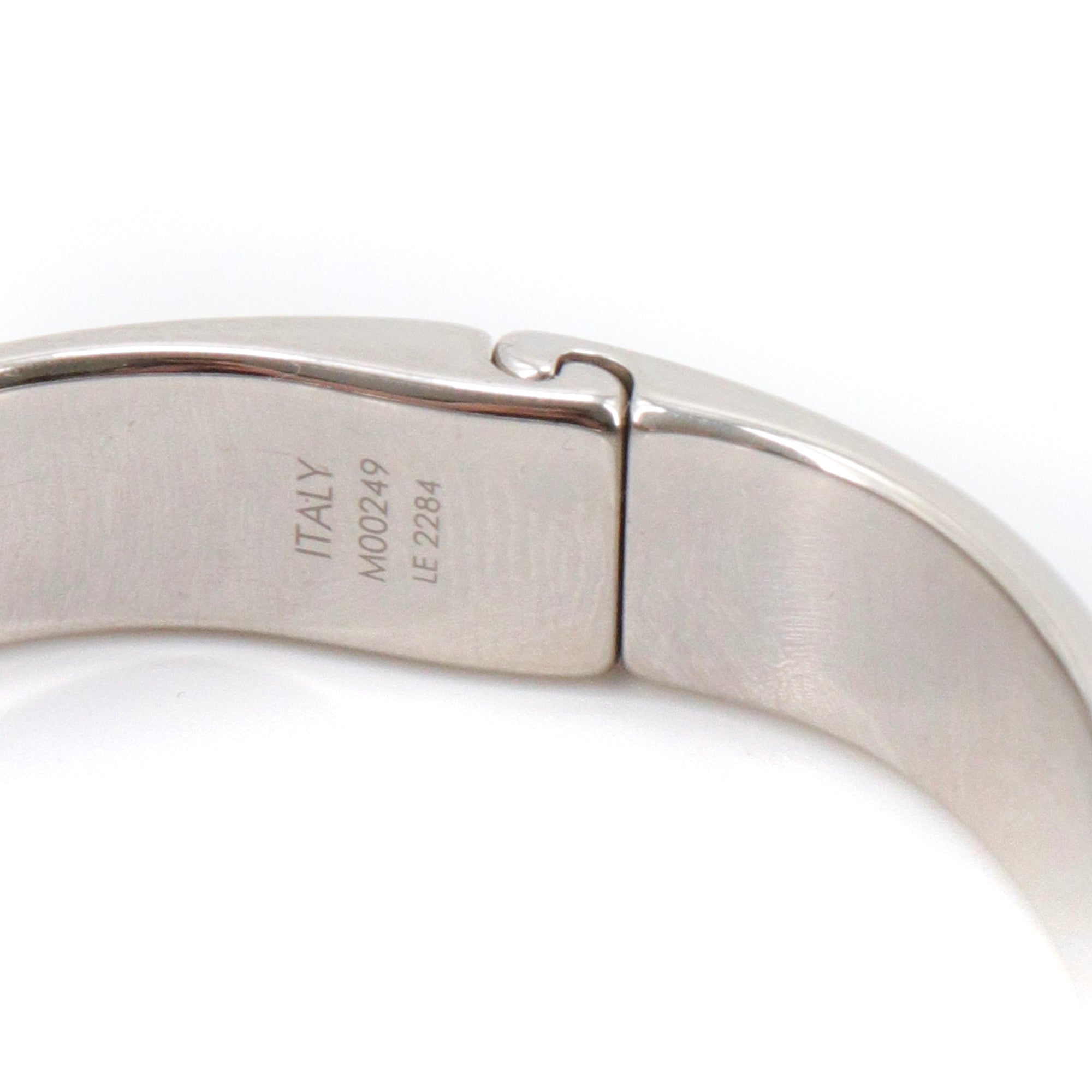 LOUIS VUITTON - Bracelet Nanogram Louis Vuitton en métal argenté (S)