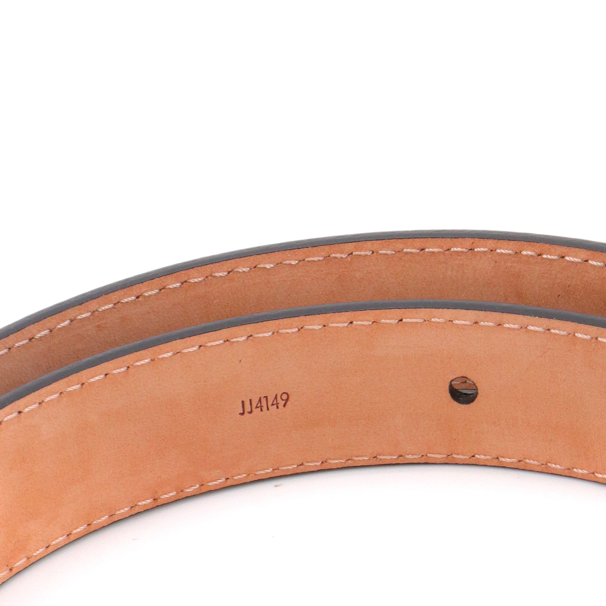 LOUIS VUITTON - Ceinture Initiales LV Louis Vuitton en toile monogrammée (T85)