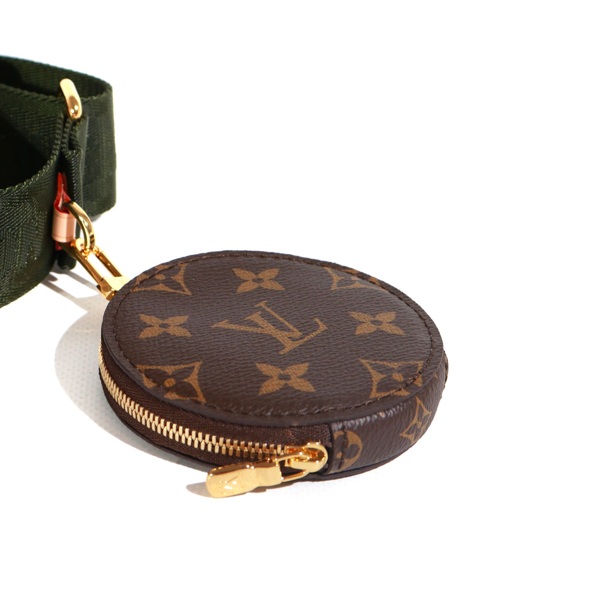 LOUIS VUITTON - Adjustable canvas bag strap and coin purse