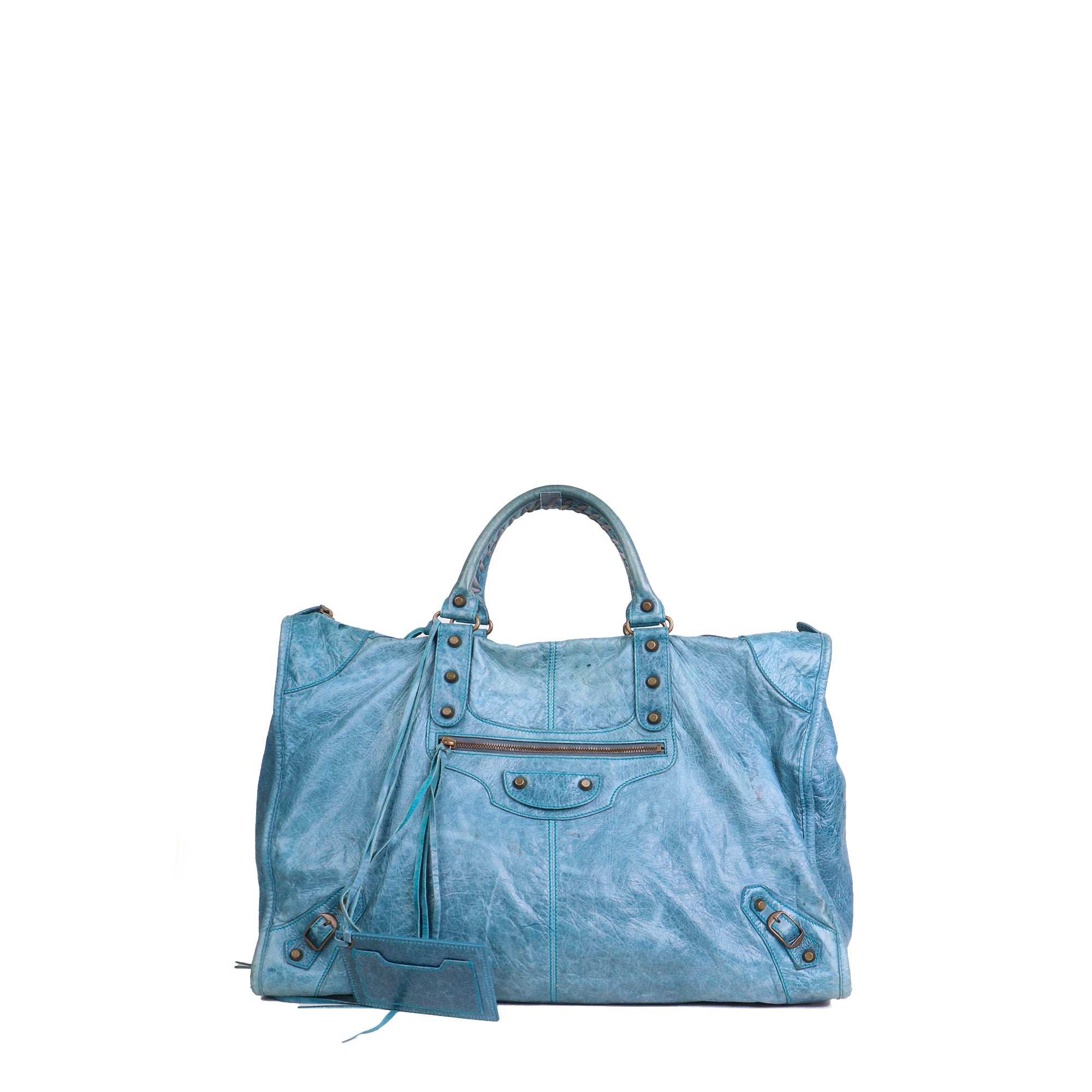 BALENCIAGA - City leather tote bag