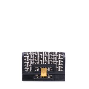 BALMAIN - B-Buzz 22 shoulder bag in leather and canvas