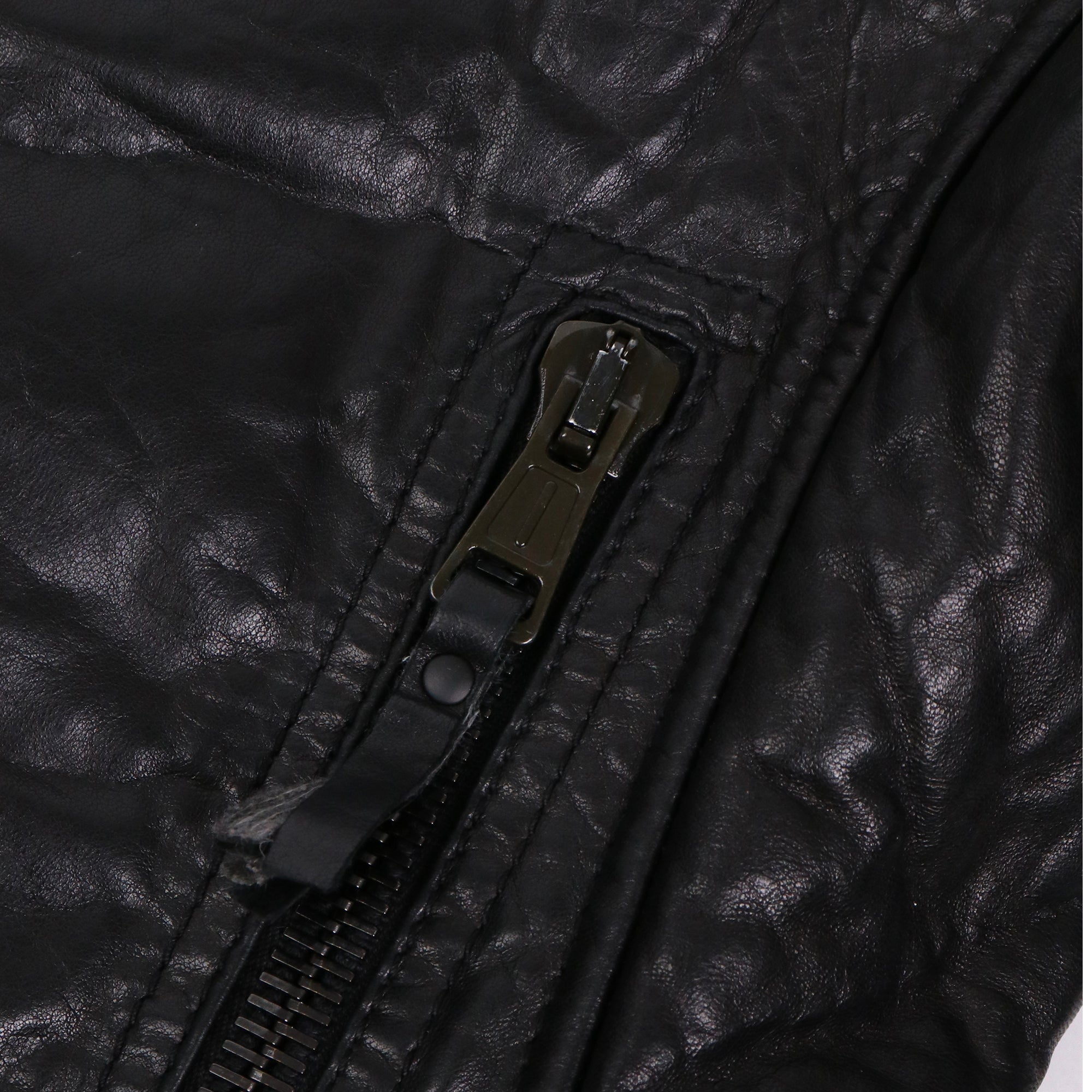BALENCIAGA - Veste Balenciaga en cuir noir (T36)