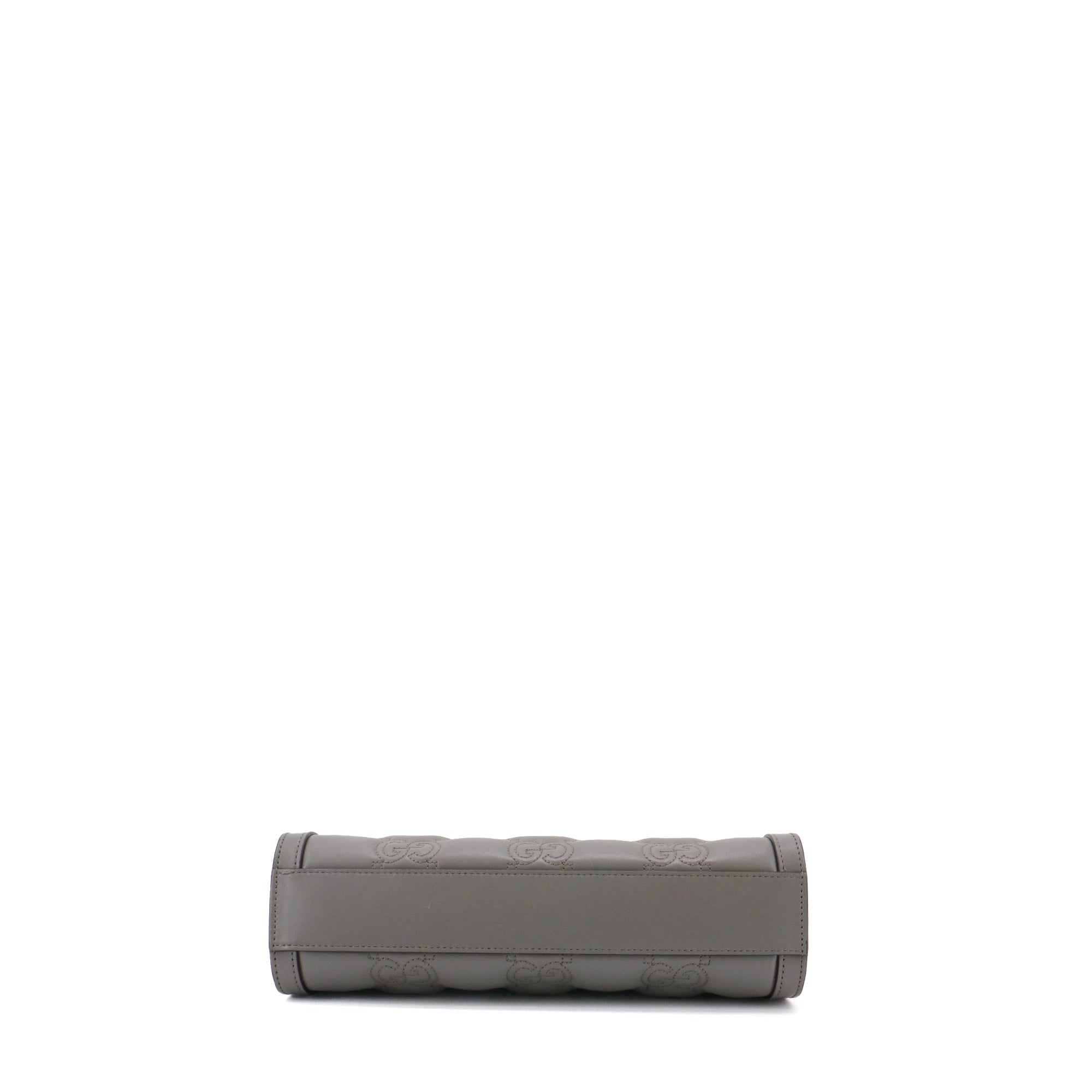 GUCCI - GG Gucci shoulder bag in gray quilted leather