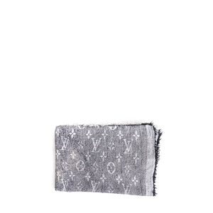 LOUIS VUITTON - Gray silk and wool shawl