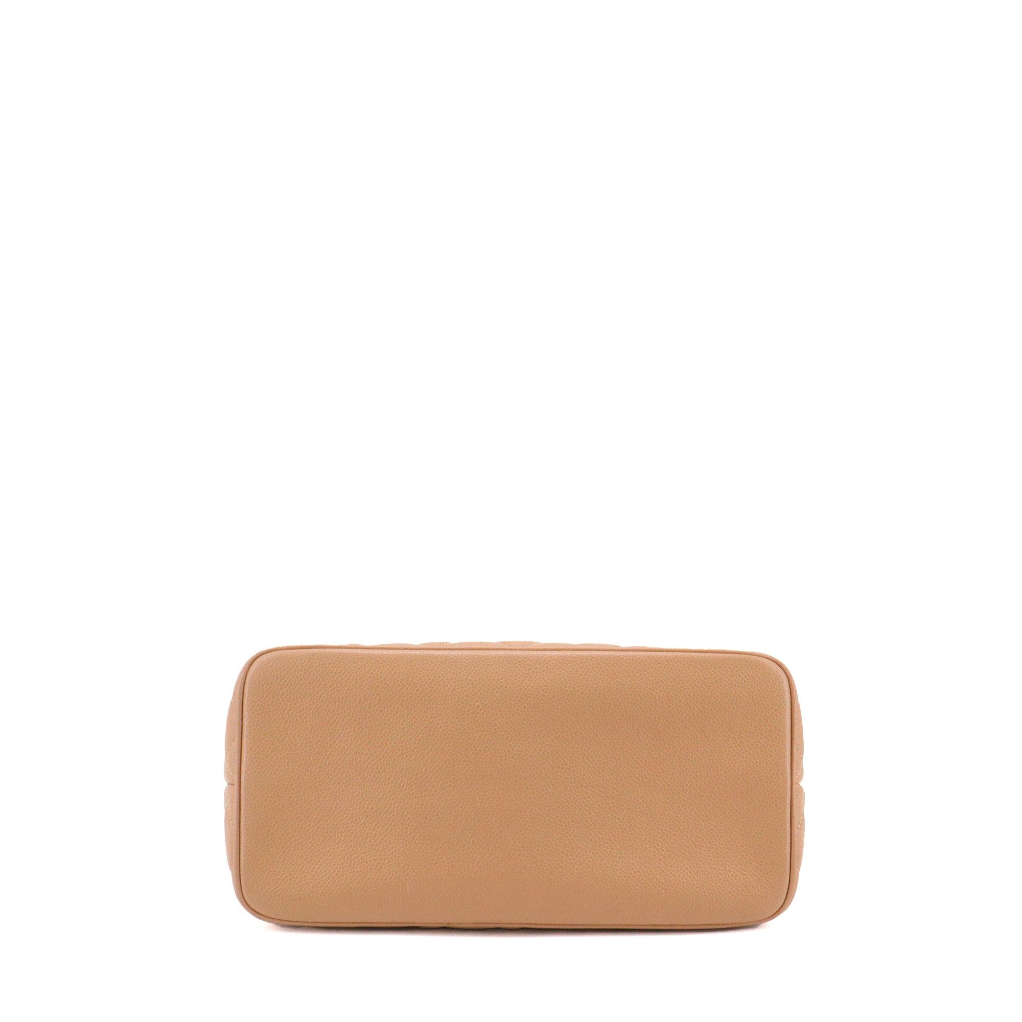 CHANEL - Sac à main Medaillon Chanel cuir caviar beige vintage