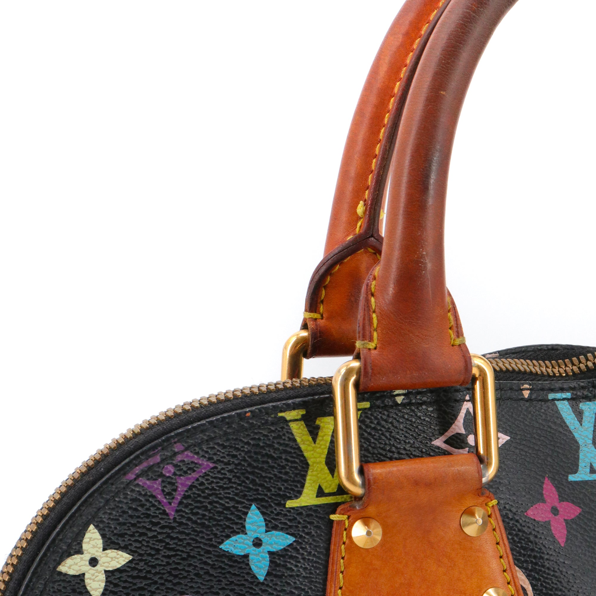 LOUIS VUITTON - Sac à main Alma PM Louis Vuitton x Murakami en toile monogrammée multicolore vintage