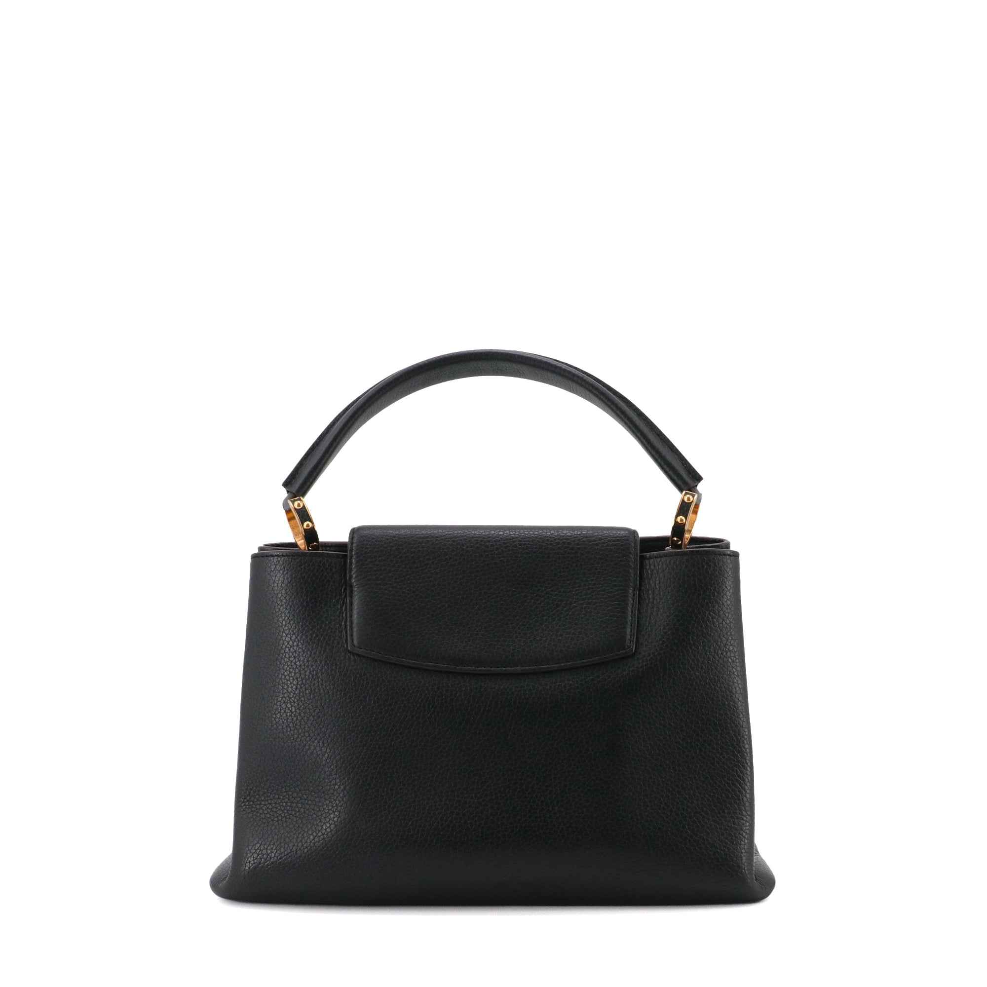 LOUIS VUITTON - Louis Vuitton Capucines GM handbag in black grained leather