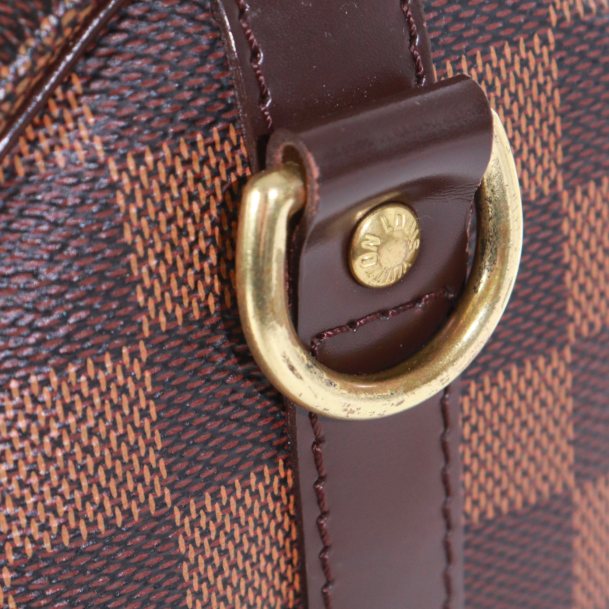 LOUIS VUITTON - Sac à bandoulière Speedy 25 Louis Vuitton en toile Damier Ébène