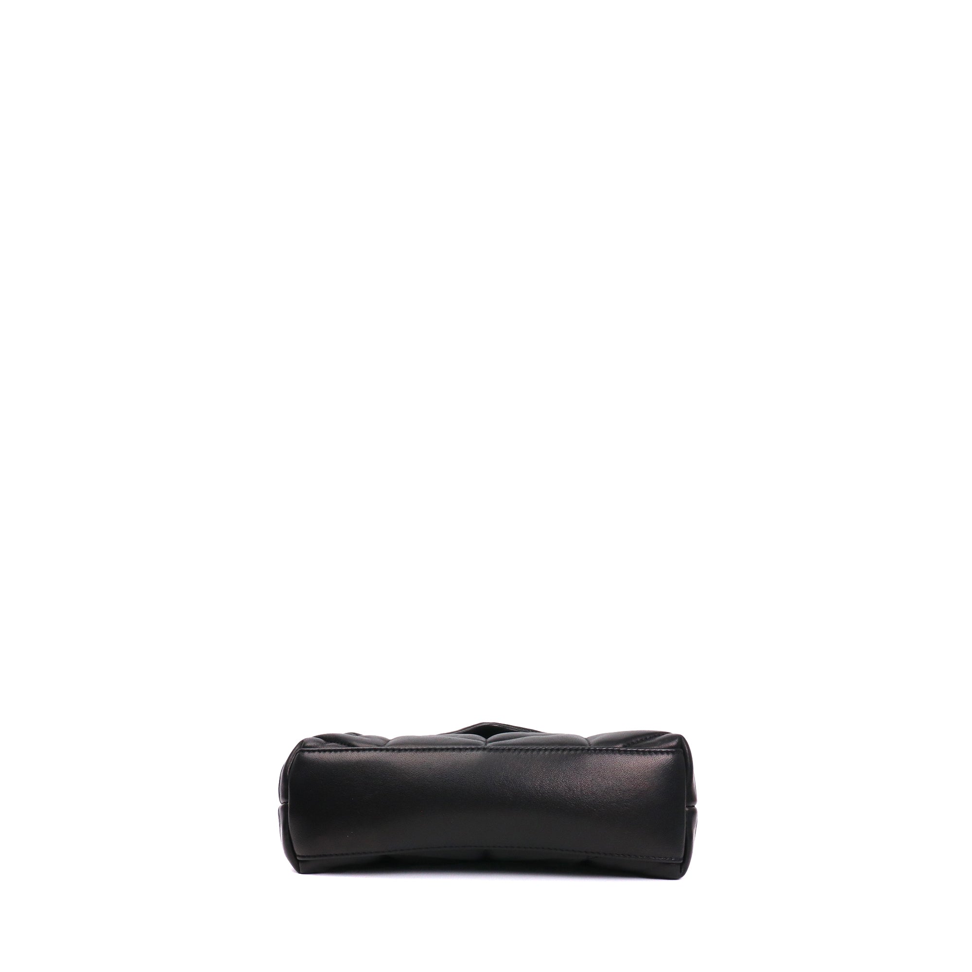 SAINT LAURENT - Sac à bandoulière Puffer Toy Saint Laurent en cuir matelassé noir