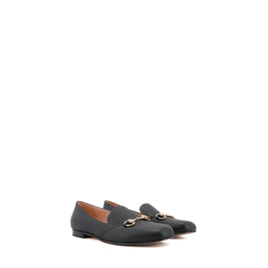 GUCCI - Gucci Horsebit Moccasins in black leather (T40)