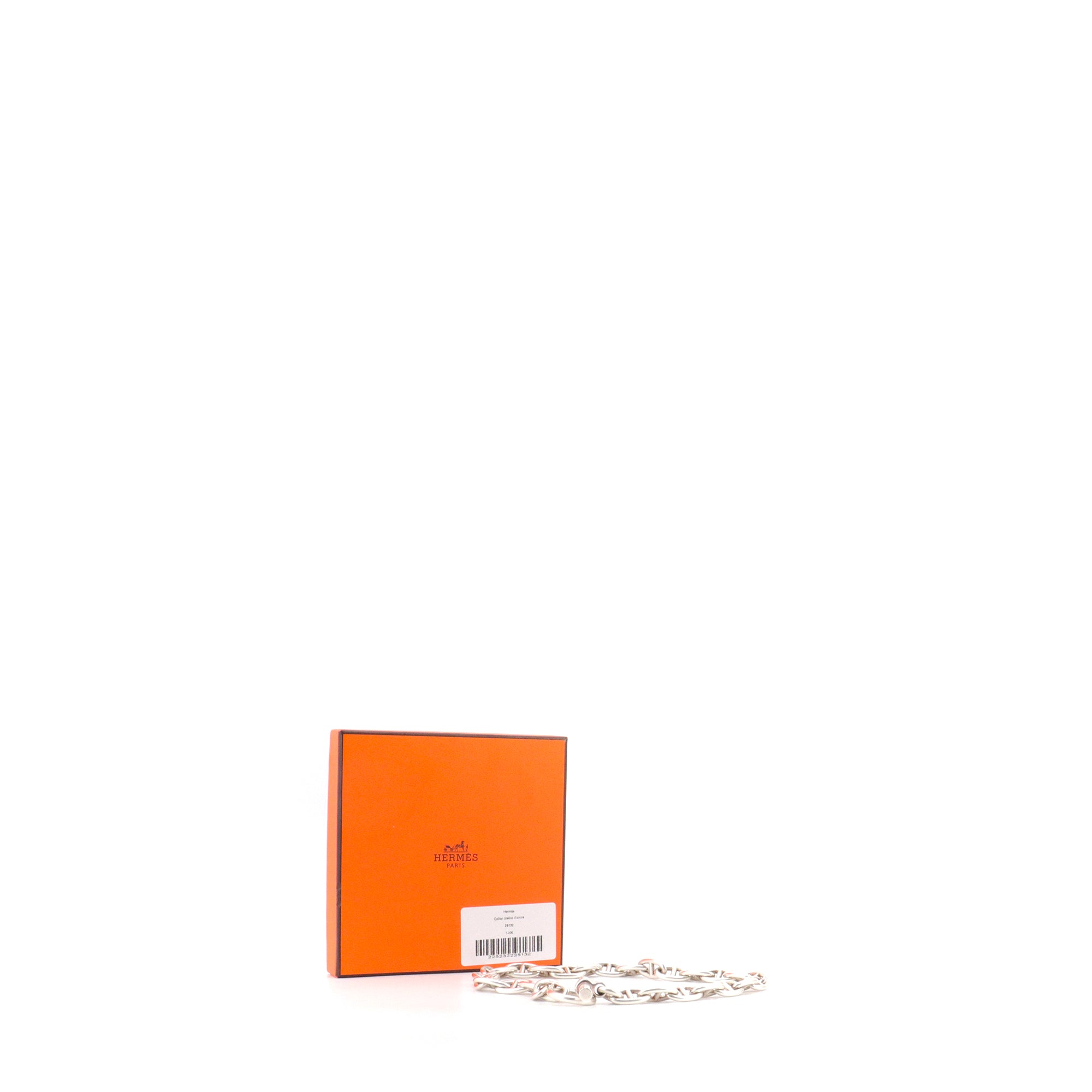 HERMÈS - Hermès Anchor Chain Necklace in silver
