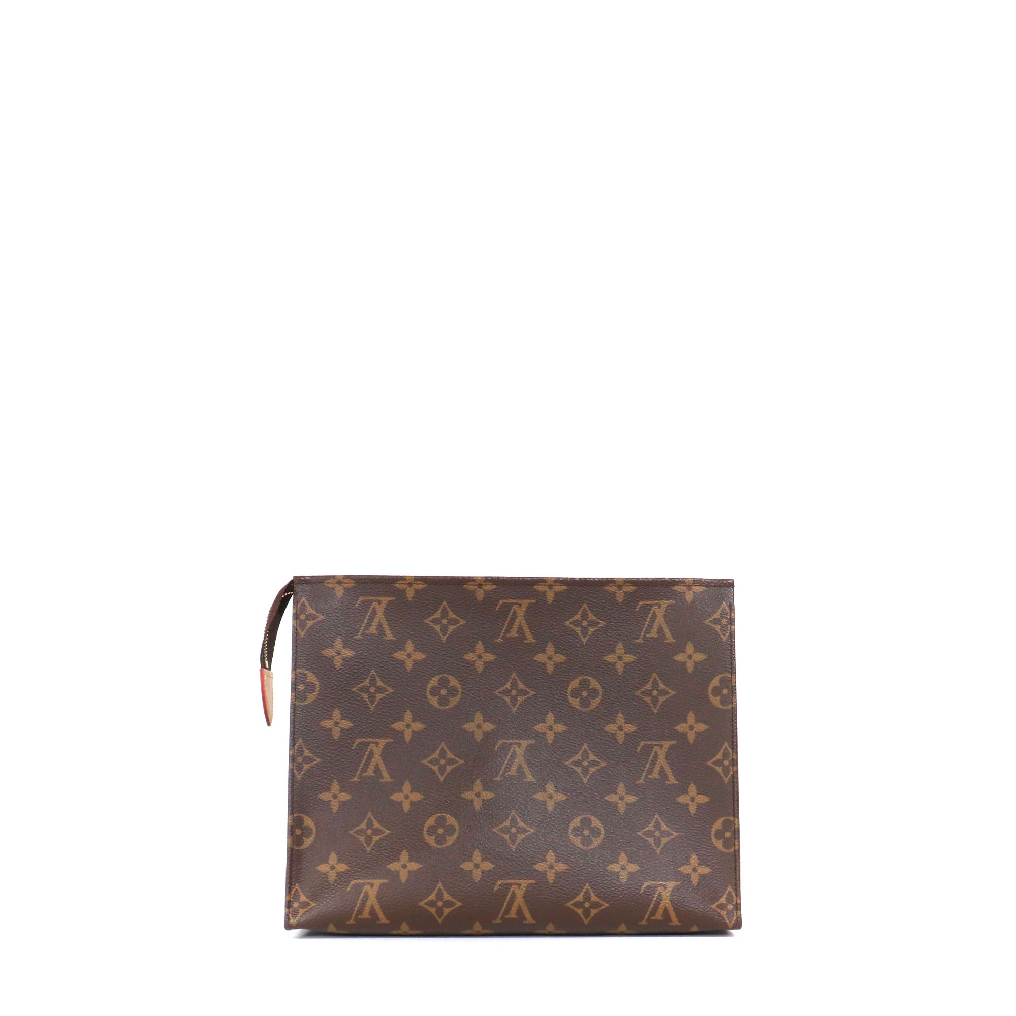 LOUIS VUITTON - Pochette 26 Louis Vuitton en toile enduite monogrammée