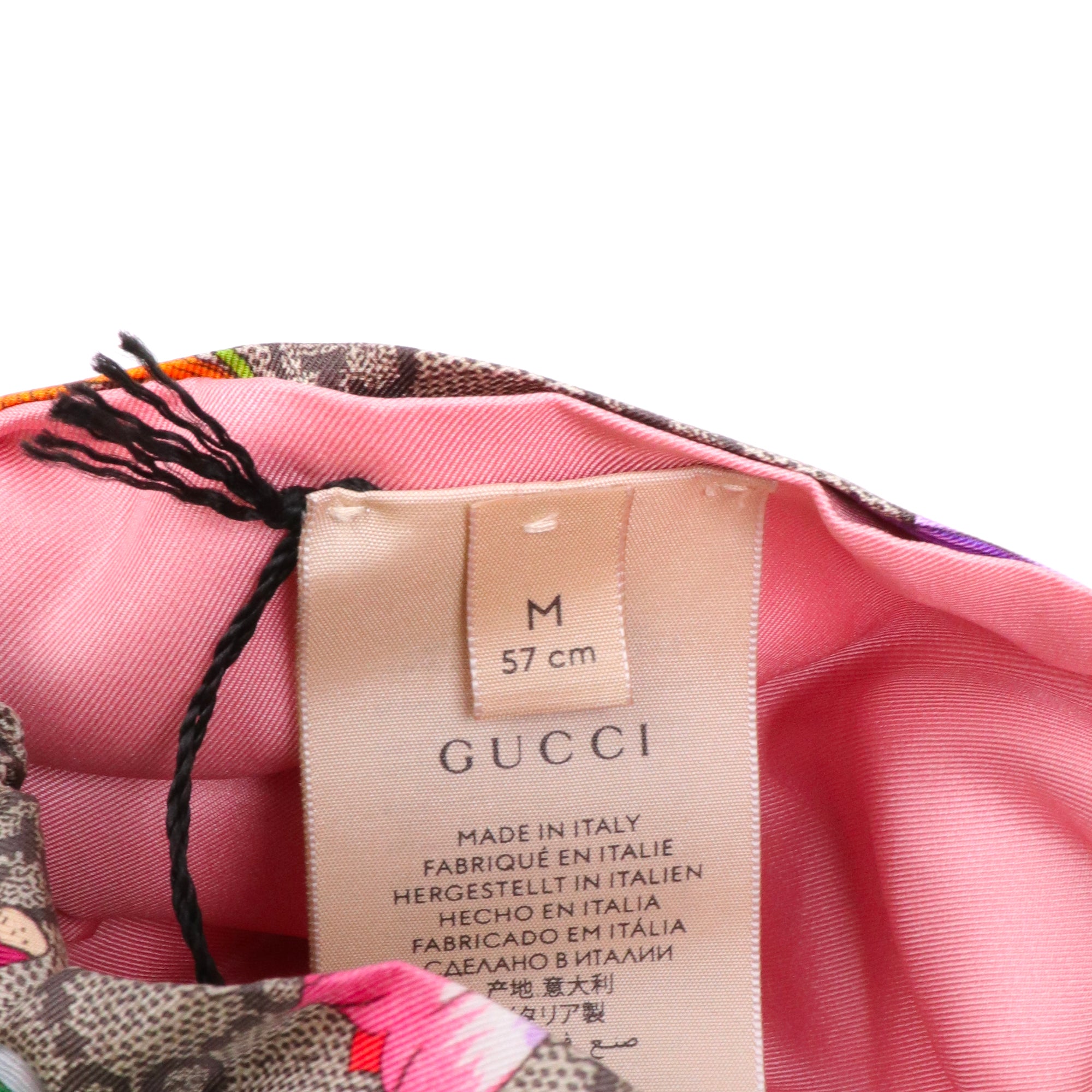 GUCCI - Bandeau Gucci en soie monogrammée (M)