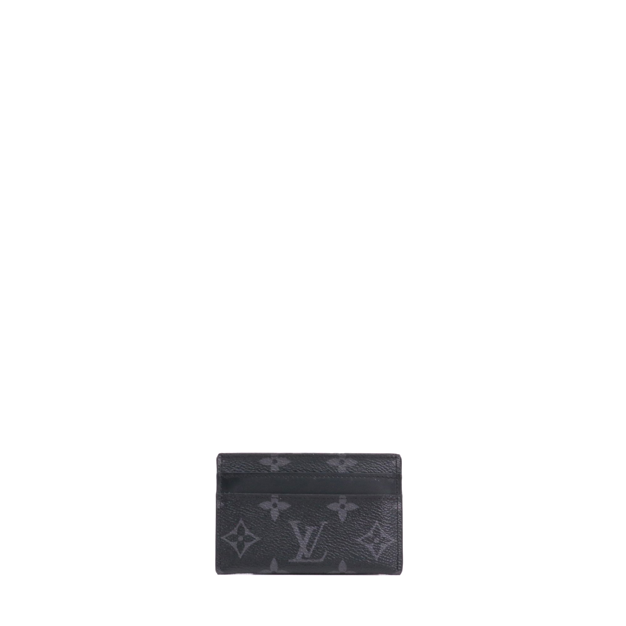 LOUIS VUITTON - Porte cartes Double Louis Vuitton en toile monogrammée eclipse