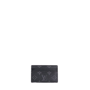 LOUIS VUITTON - Porte cartes Double Louis Vuitton en toile monogrammée eclipse
